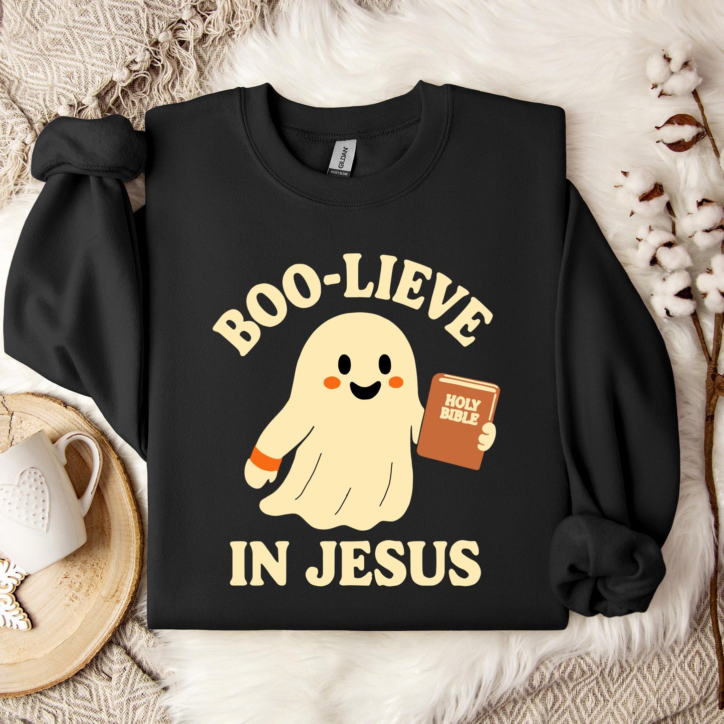 Boo-Lieve In Jesus Sweatshirt