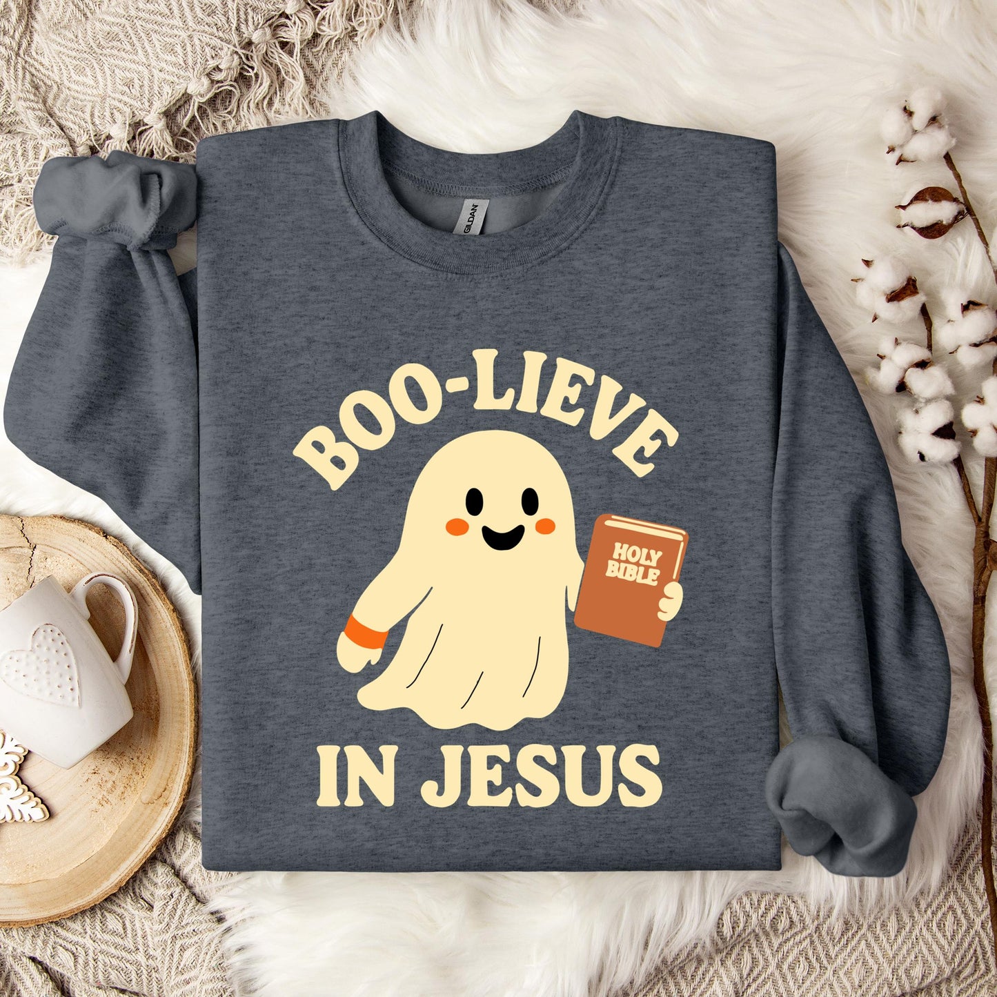 Boo-Lieve In Jesus Sweatshirt