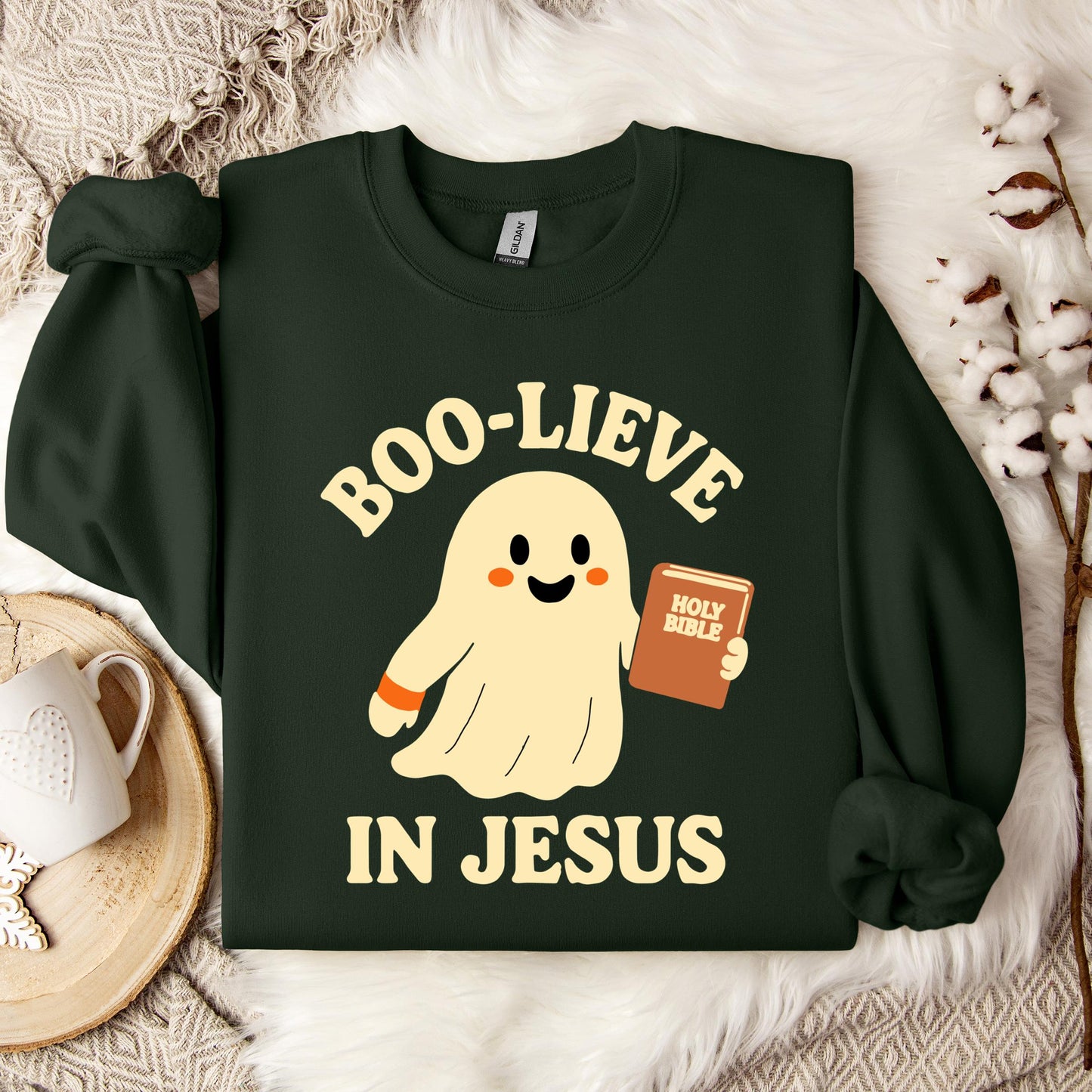 Boo-Lieve In Jesus Sweatshirt