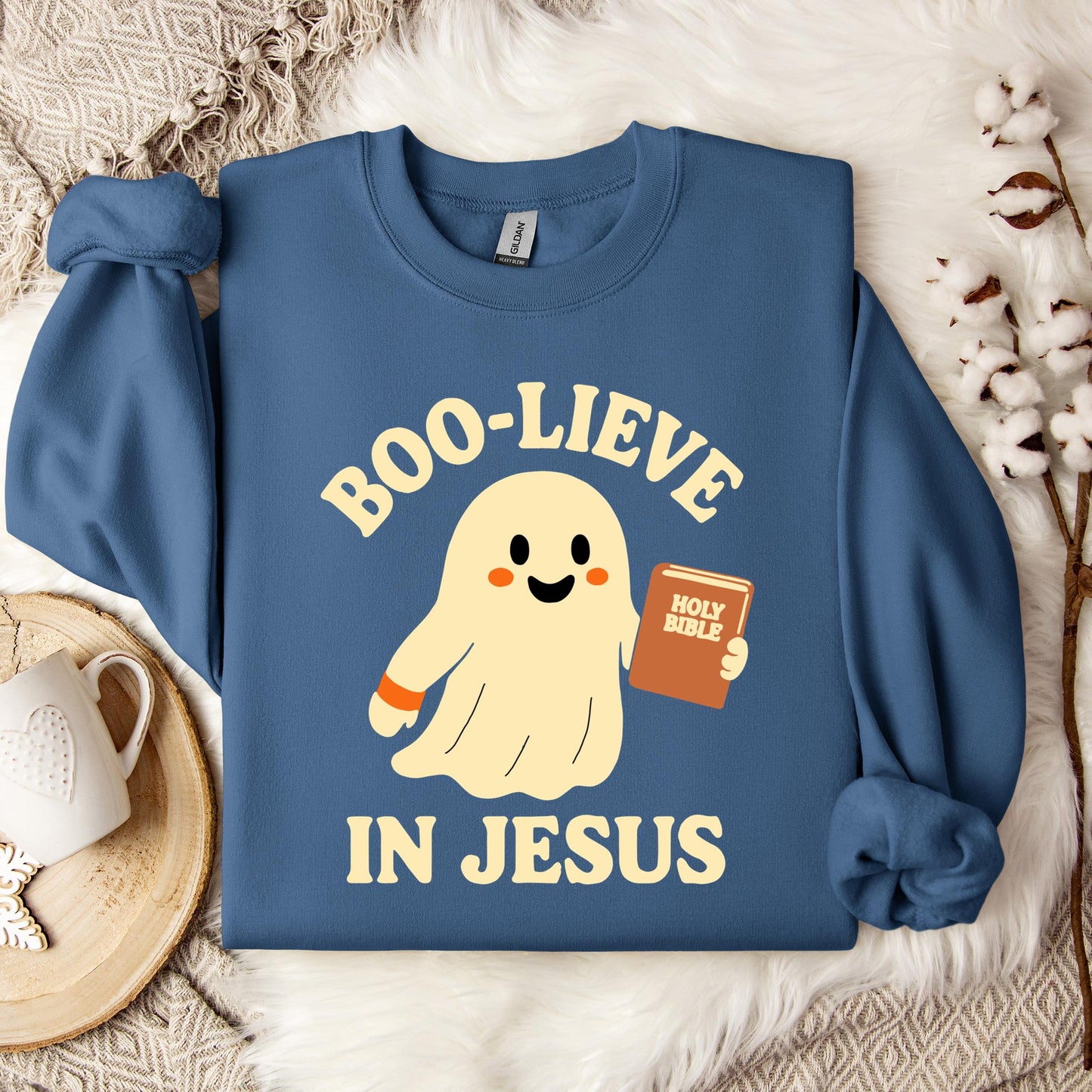 Boo-Lieve In Jesus Sweatshirt