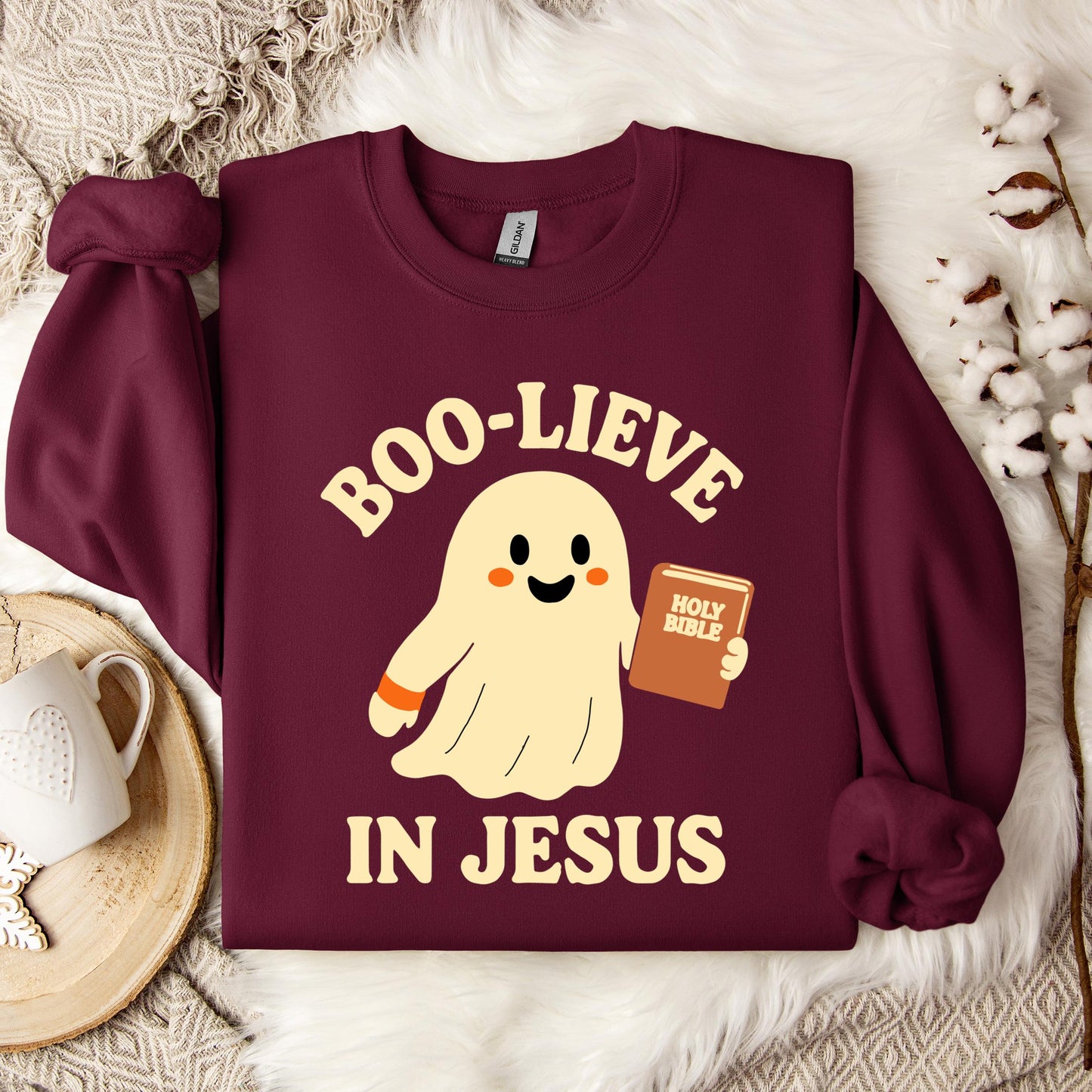 Boo-Lieve In Jesus Sweatshirt