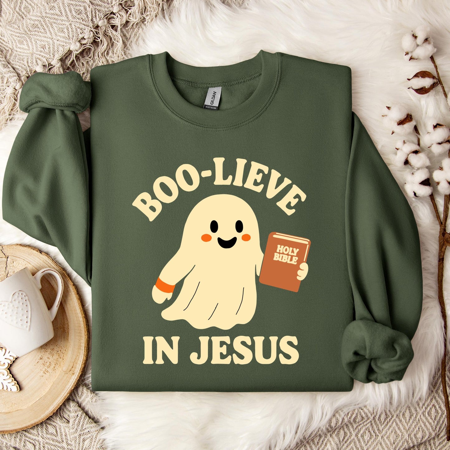 Boo-Lieve In Jesus Sweatshirt