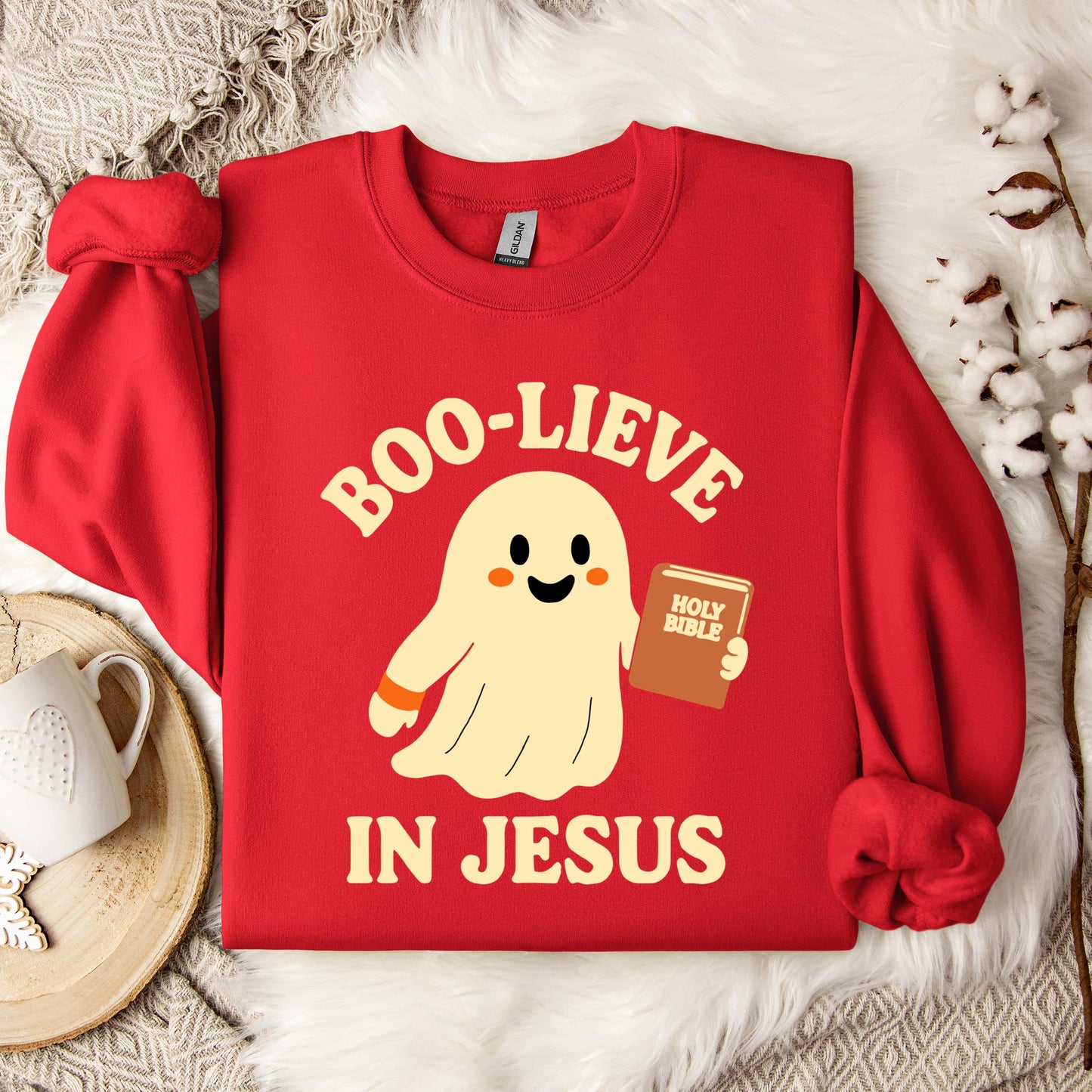 Boo-Lieve In Jesus Sweatshirt