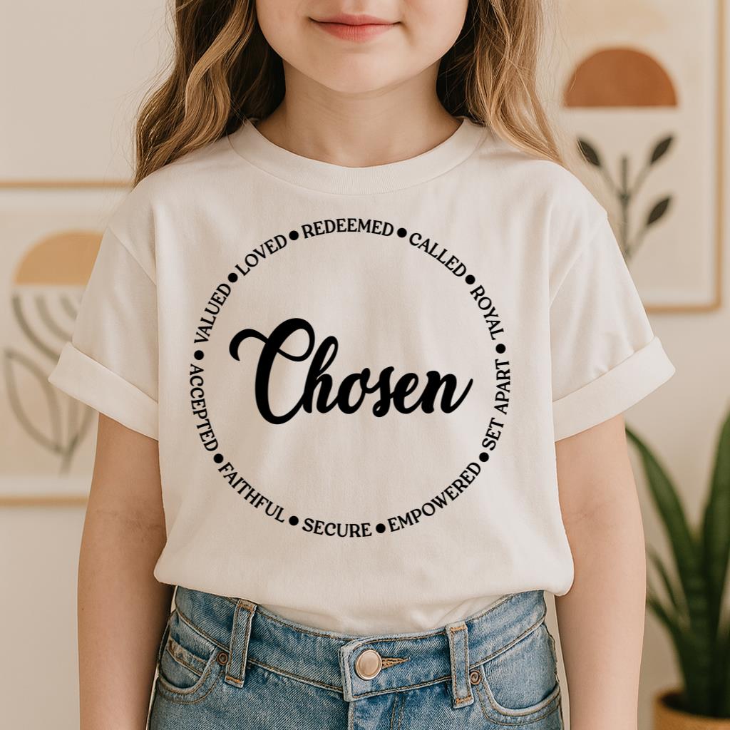 Chosen Valued Loved Redeemed Called Royal Set Apart Empowered Secure Faithful Accepted 01
