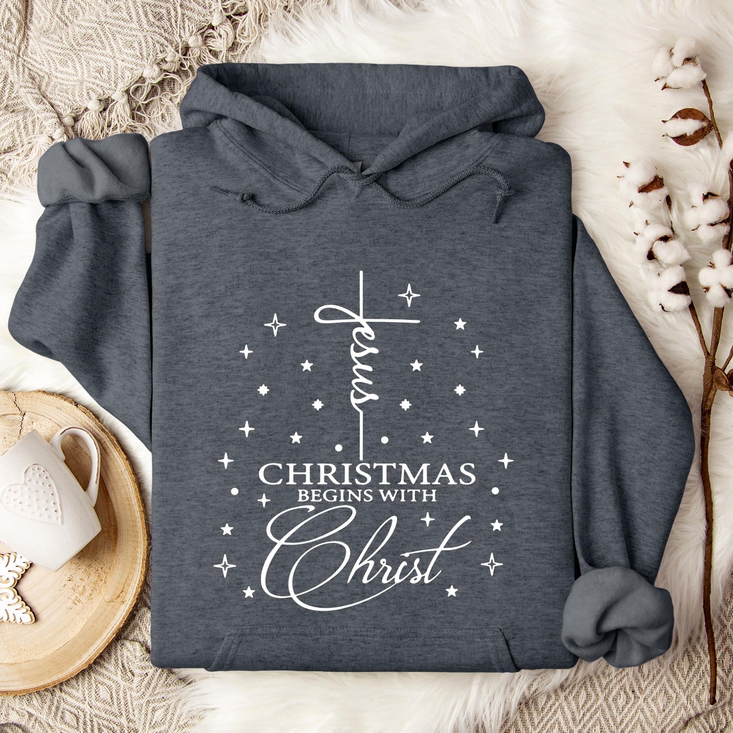 Christmas Begins With Christ 01 Hoodie
