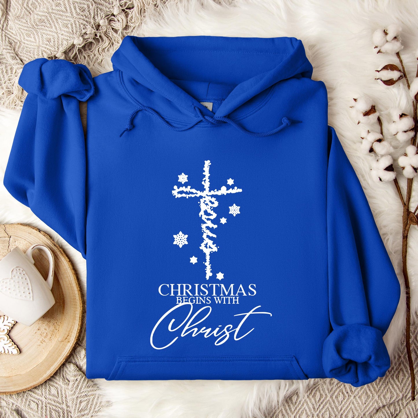 Christmas Begins With Christ 04 Hoodie