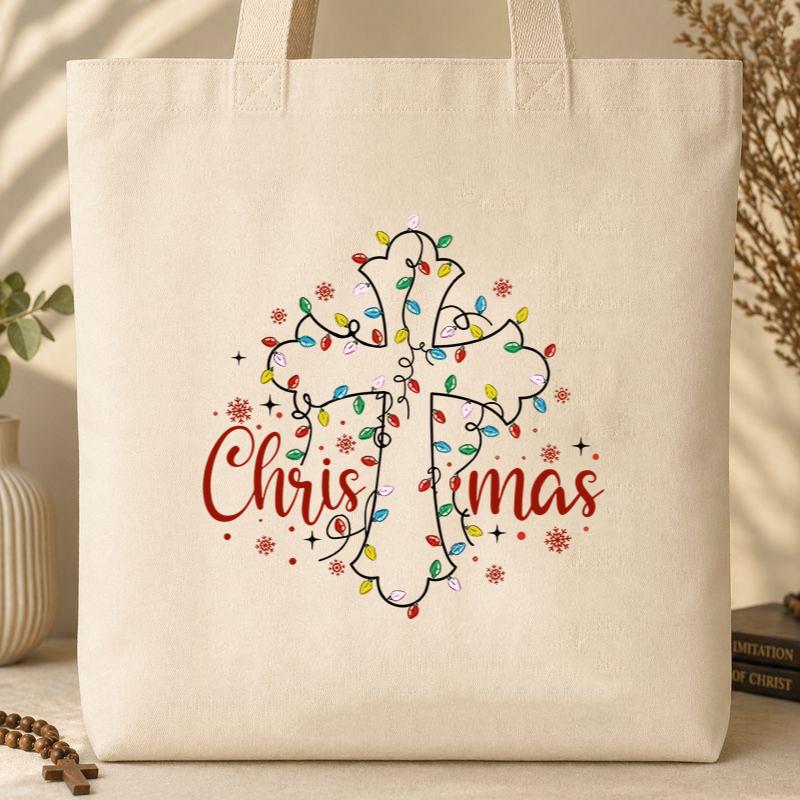 Christmas Cross 04 Tote Bag