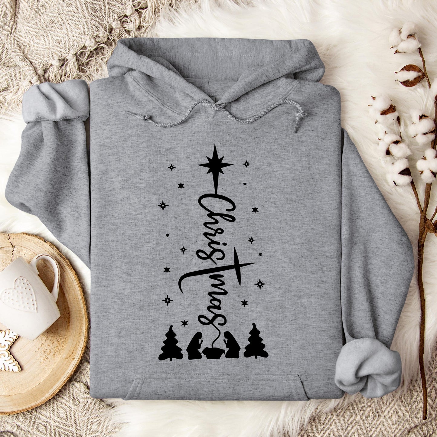 Christmas Cross Hoodie