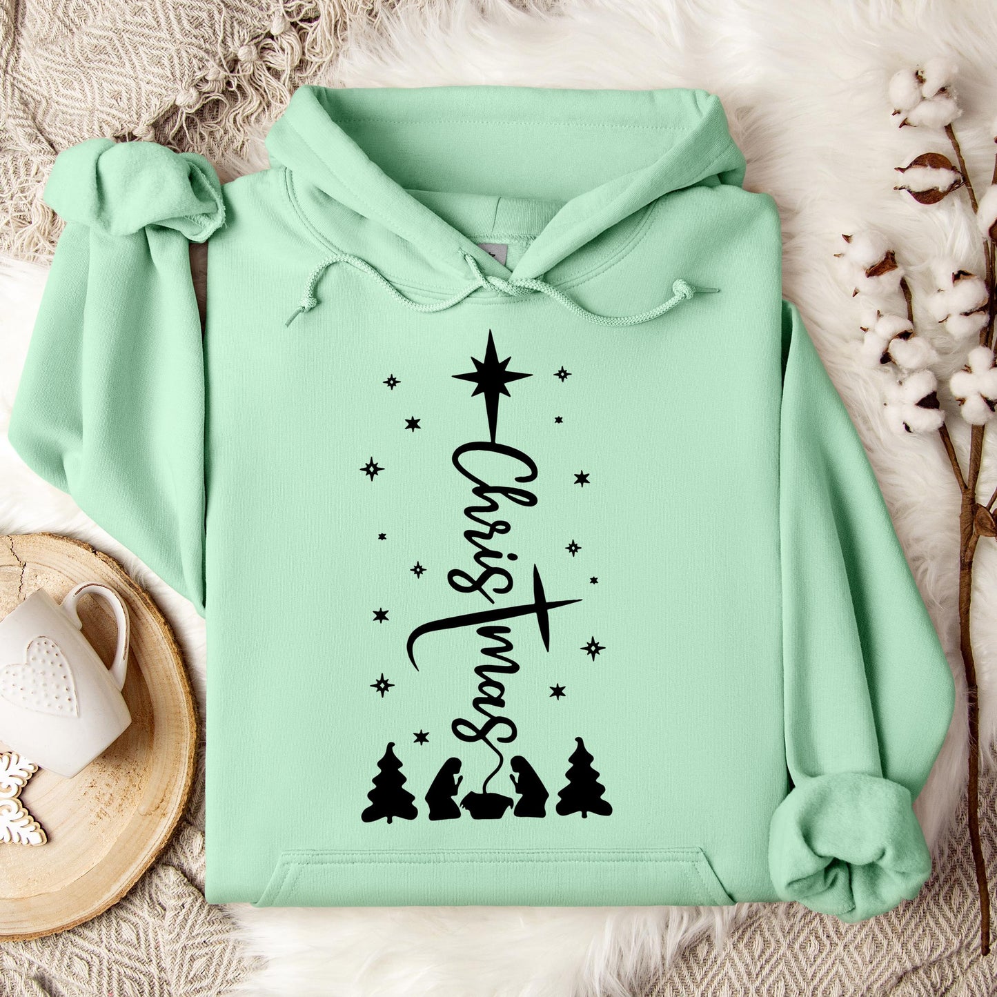 Christmas Cross Hoodie