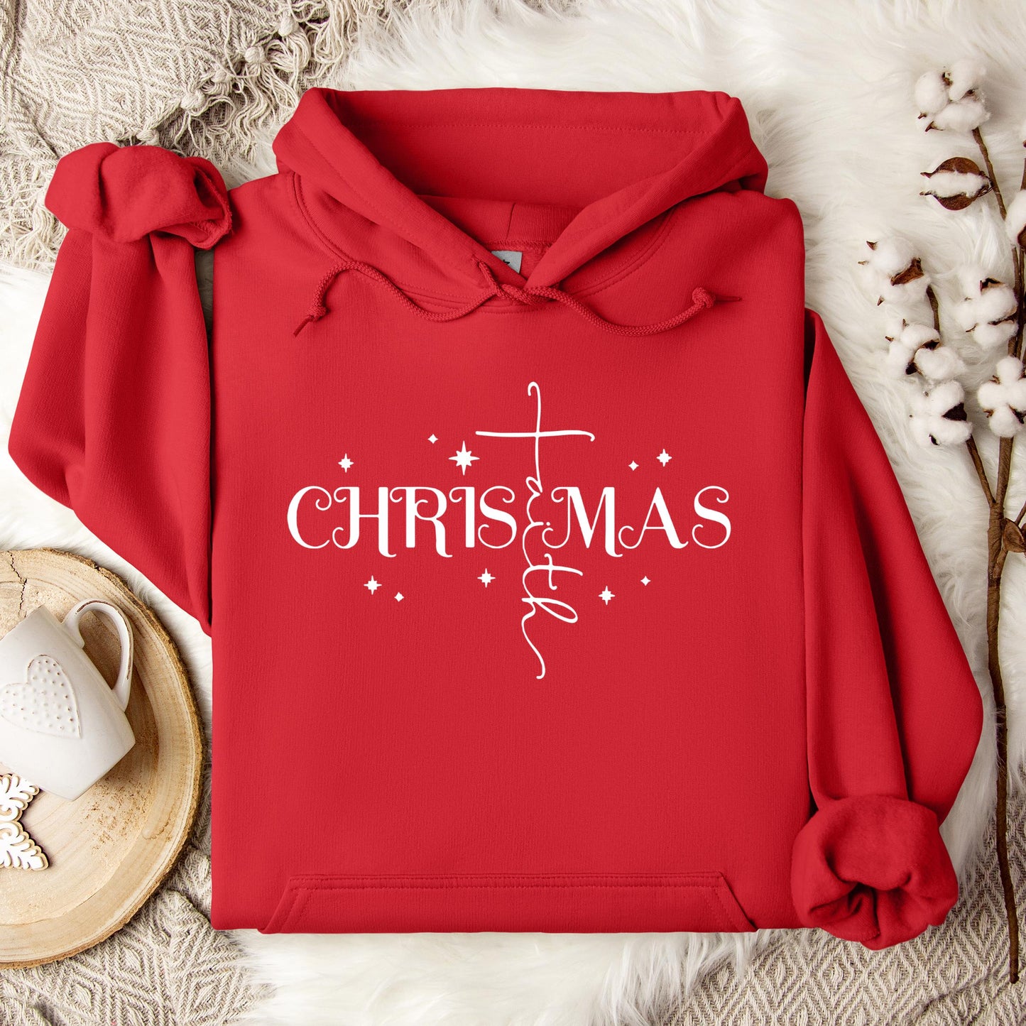 Christmas Faith Cross 01 Hoodie