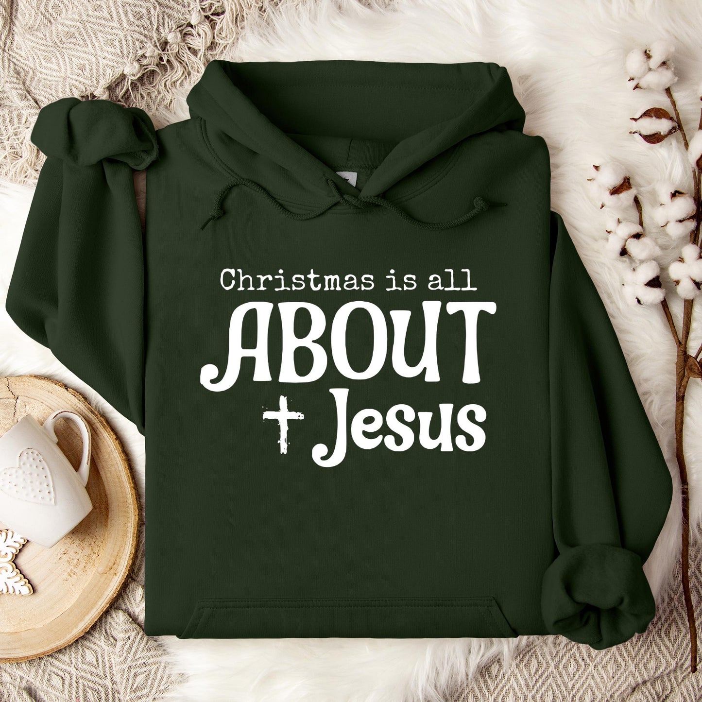 Christmas Is All About Jesus 01 Hoodie
