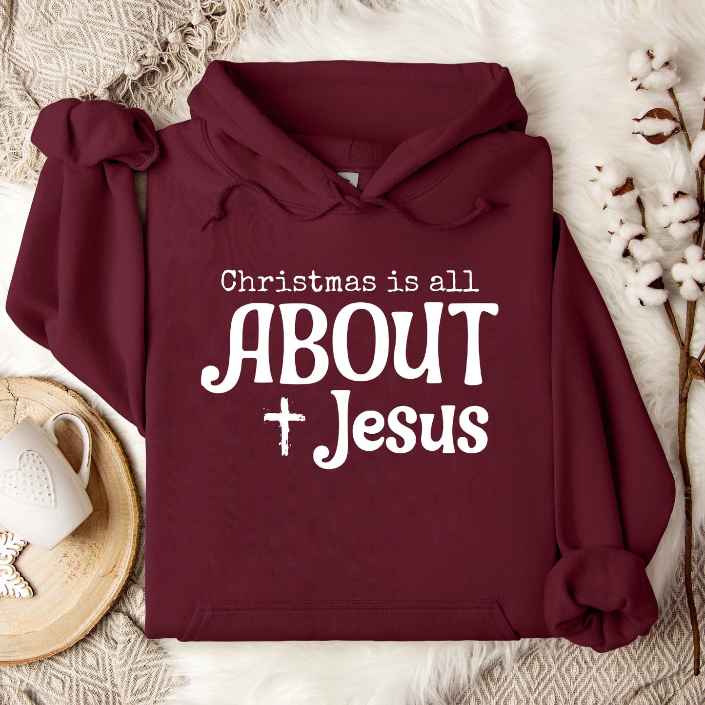 Christmas Is All About Jesus 01 Hoodie