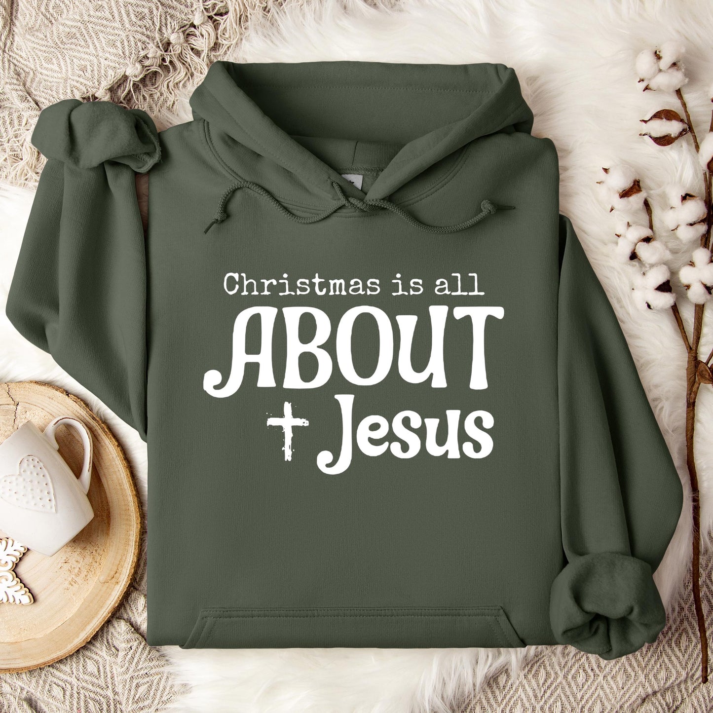 Christmas Is All About Jesus 01 Hoodie