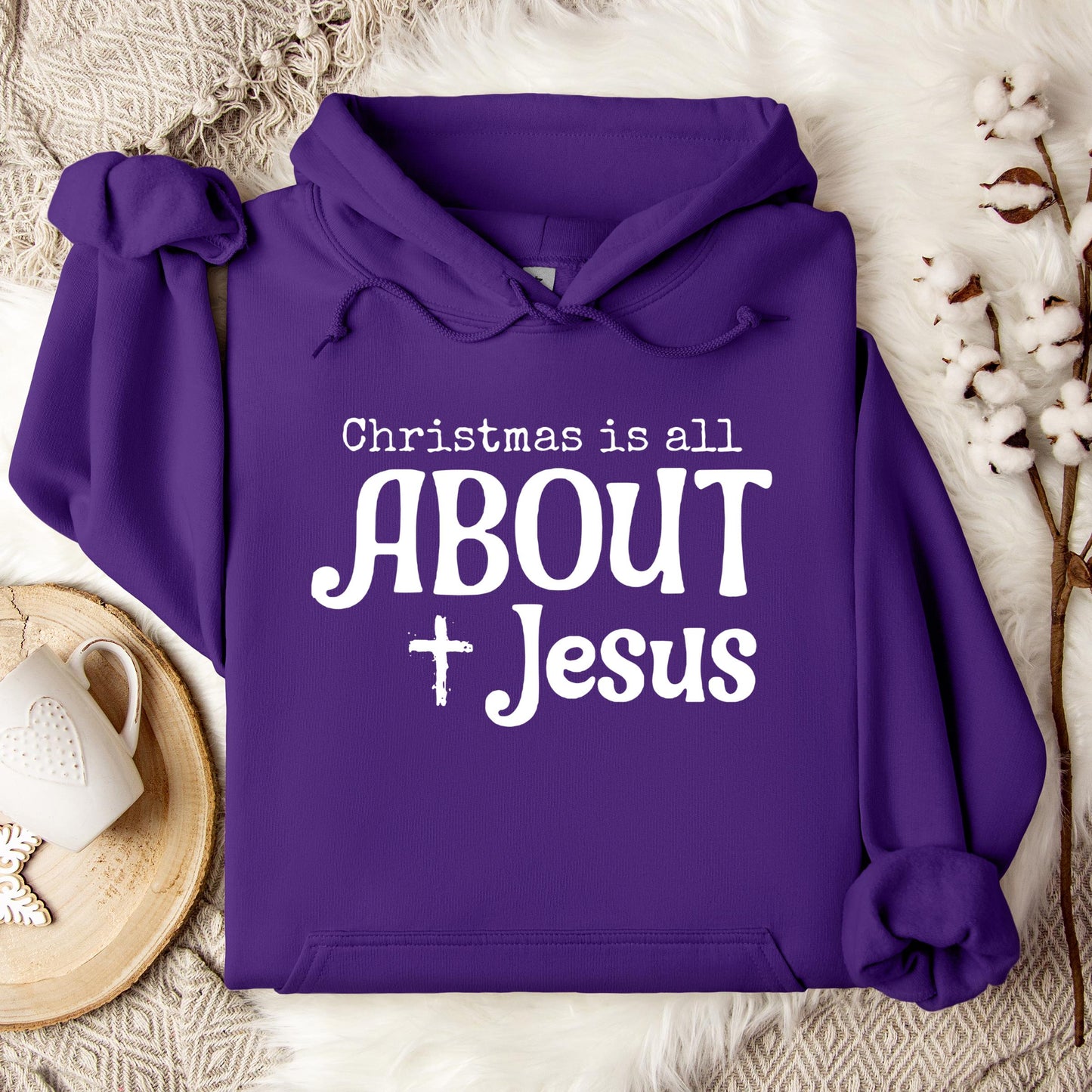 Christmas Is All About Jesus 01 Hoodie