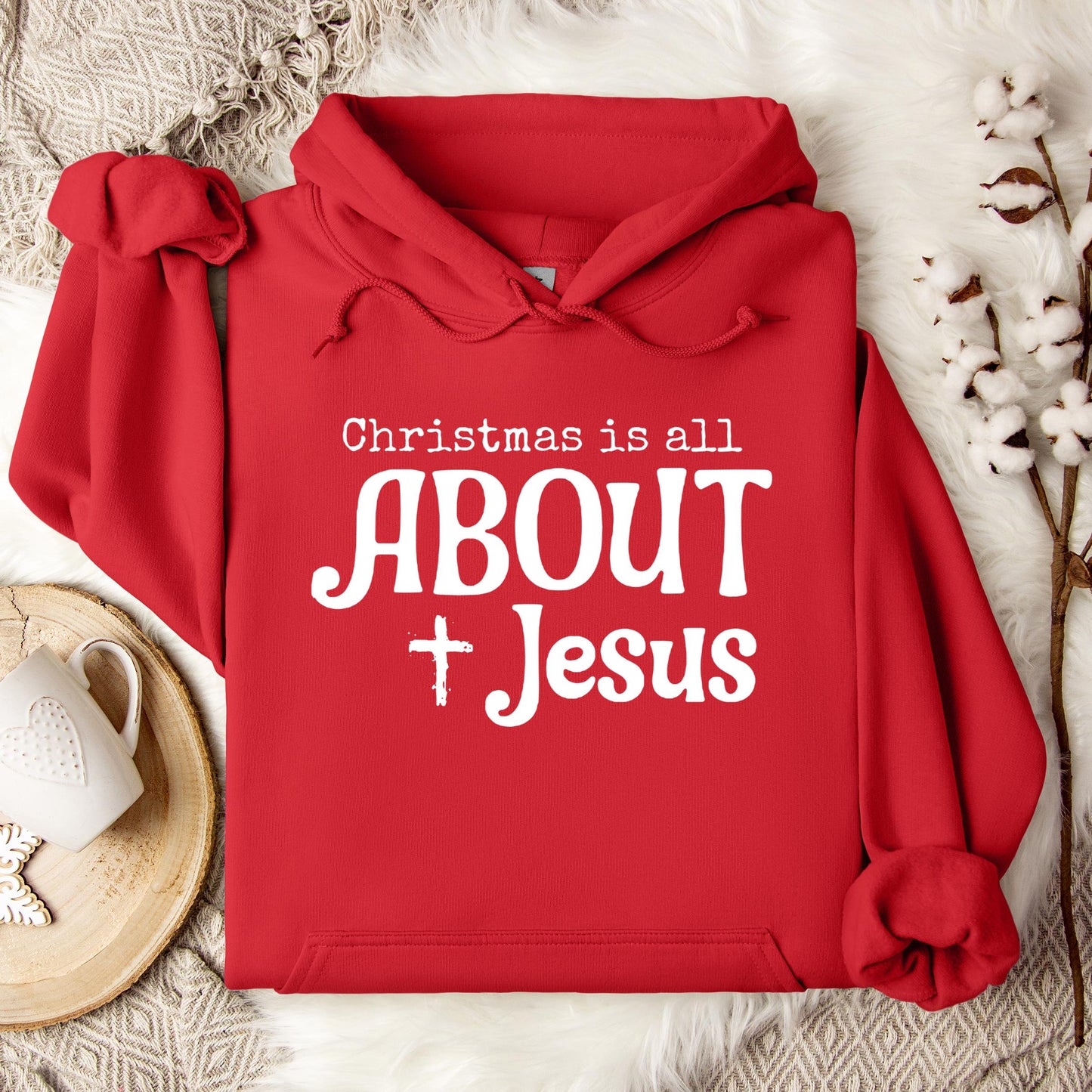 Christmas Is All About Jesus 01 Hoodie