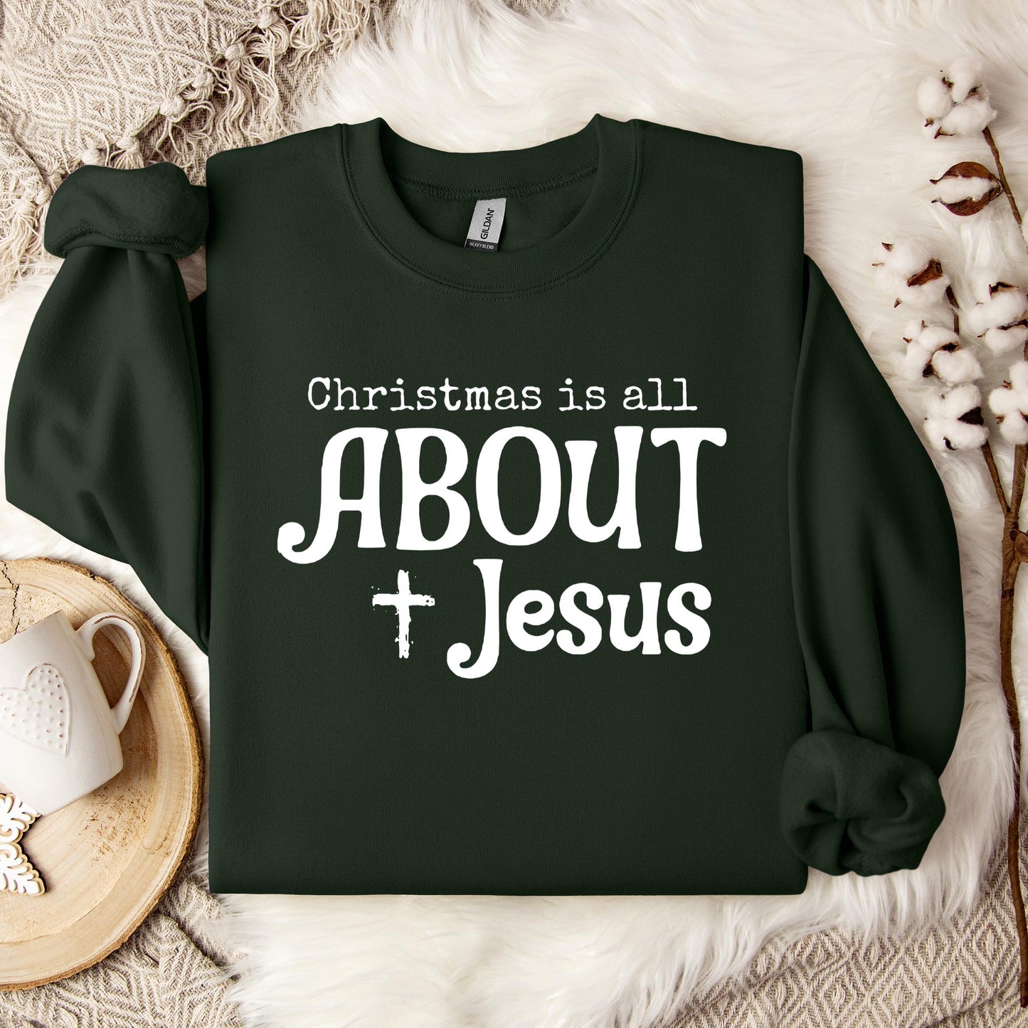 Christmas Is All About Jesus 01 Sweatshirt