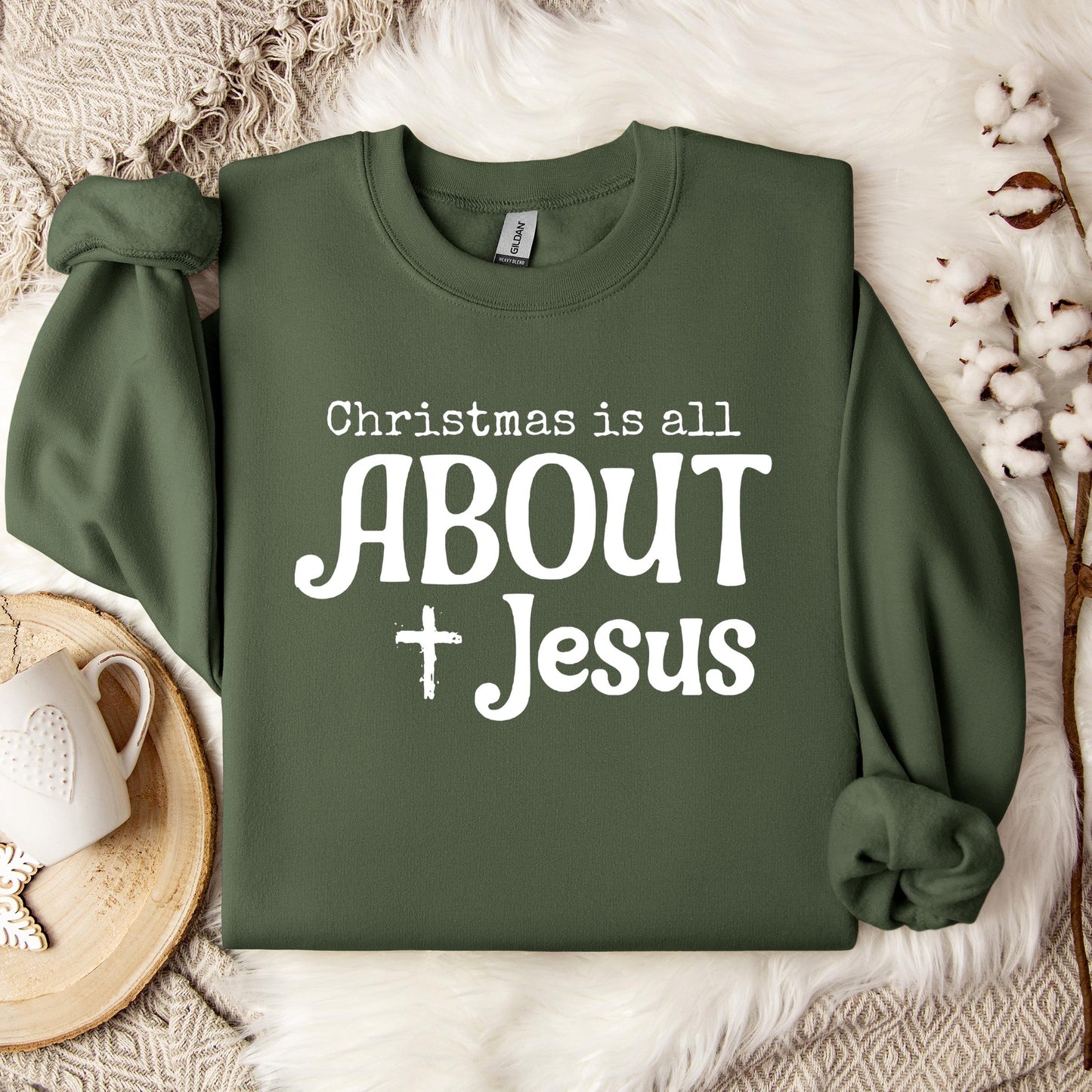 Christmas Is All About Jesus 01 Sweatshirt
