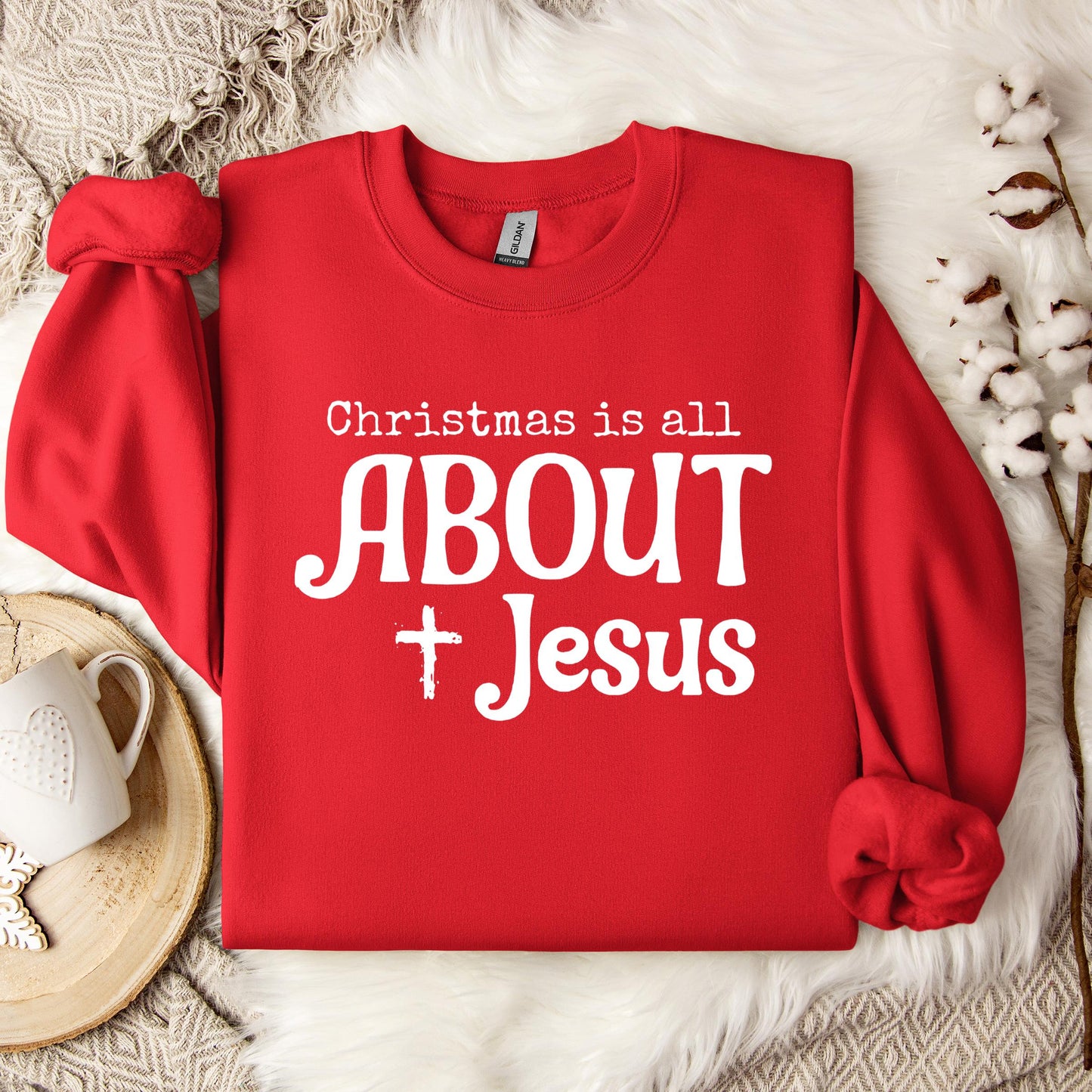 Christmas Is All About Jesus 01 Sweatshirt