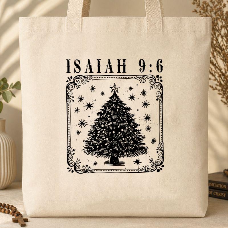 Christmas Isaiah 9.6 02 Tote Bag
