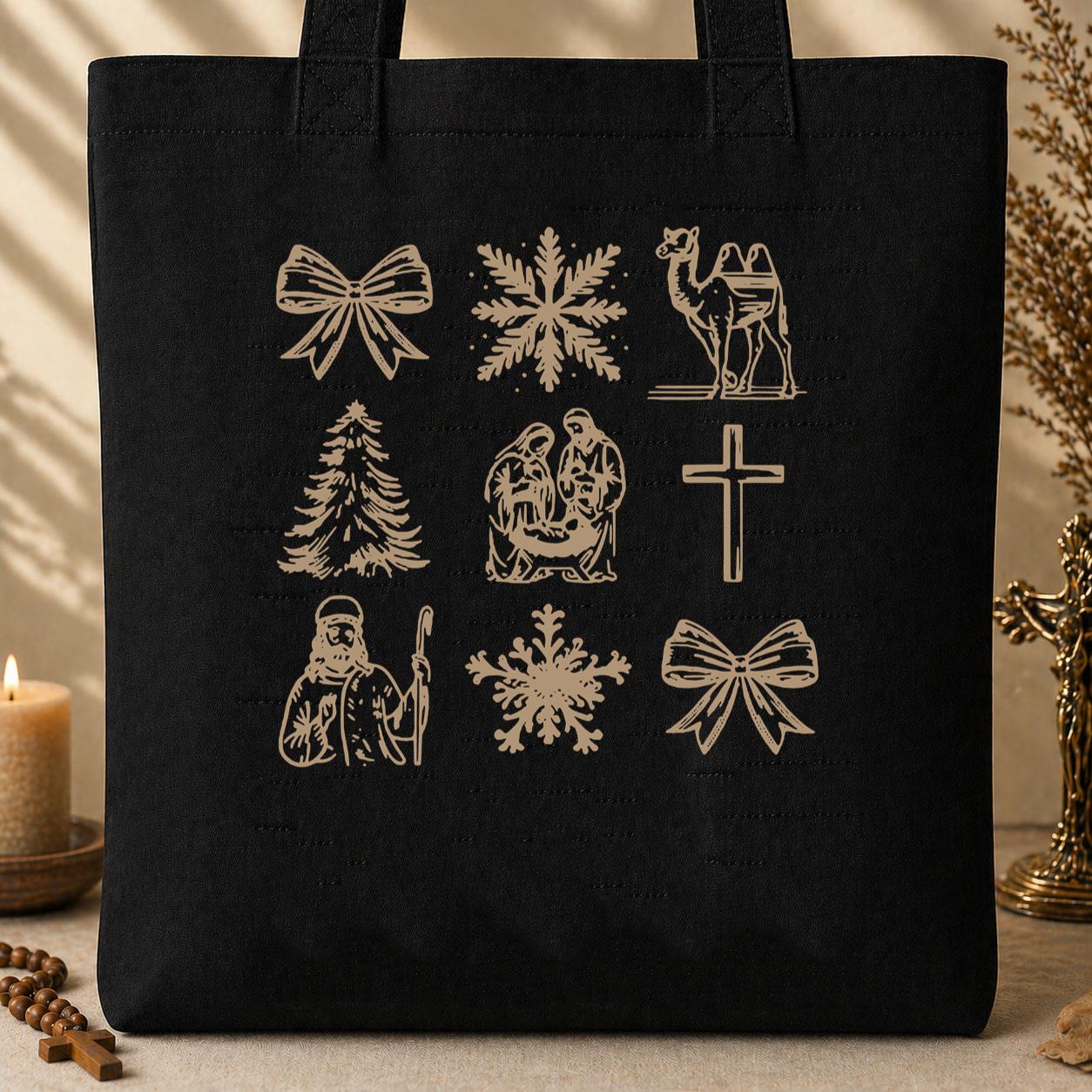 Christmas Nativity Tote Bag