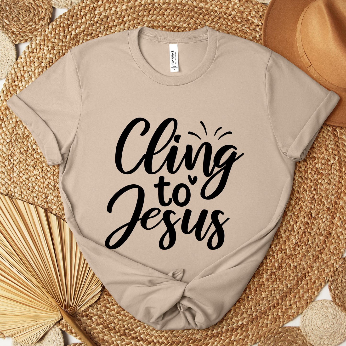 Cling To Jesus Premium T-shirt