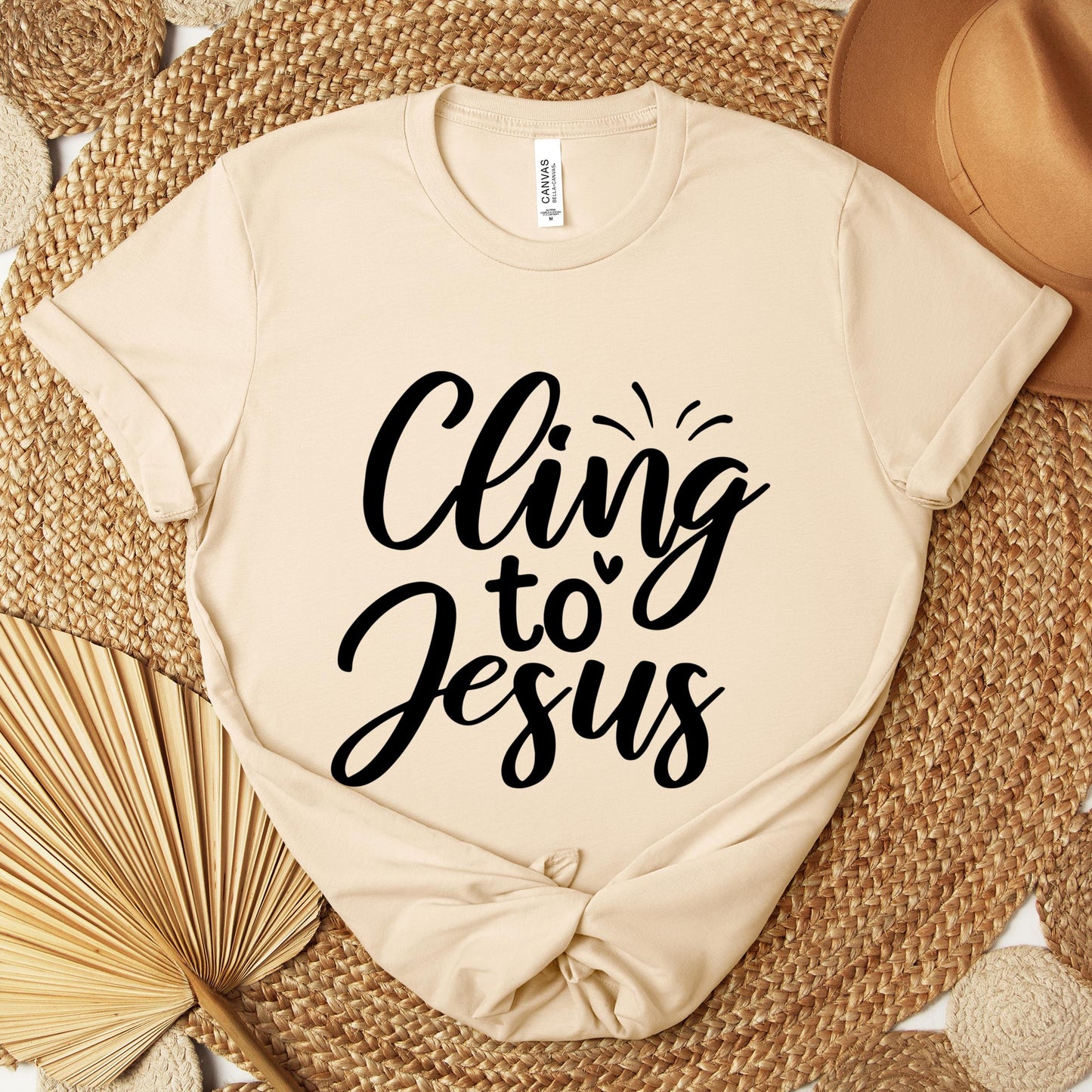 Cling To Jesus Premium T-shirt