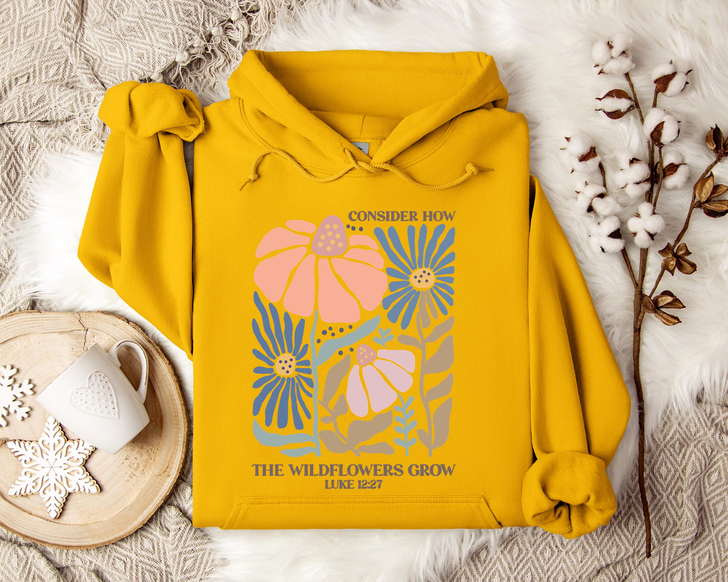 Consider How The Wildflowers Grow Luke 12.27 01 Hoodie