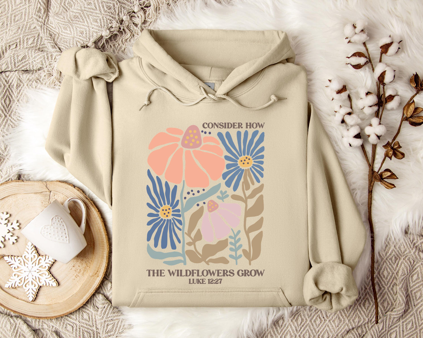 Consider How The Wildflowers Grow Luke 12.27 01 Hoodie