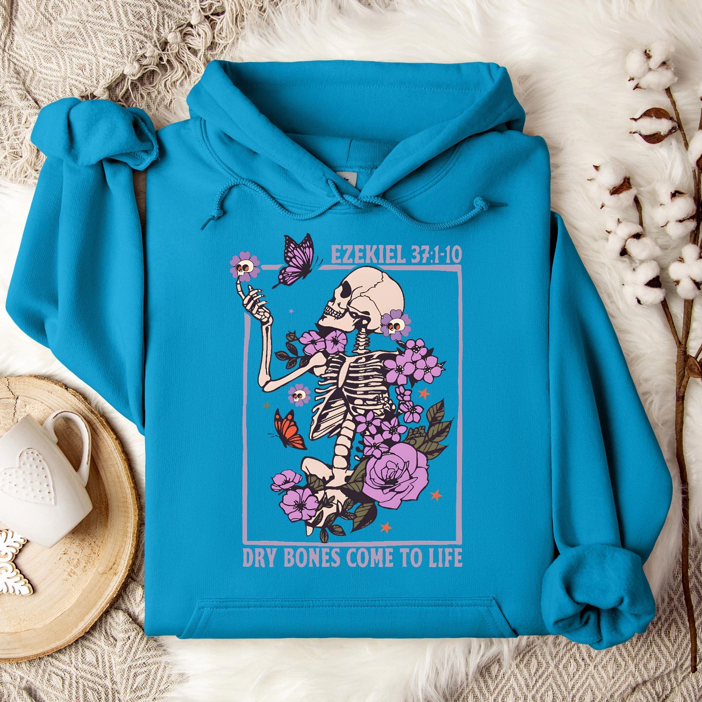 Dry Bones Come To Life Ezekiel 37.1-10 Hoodie