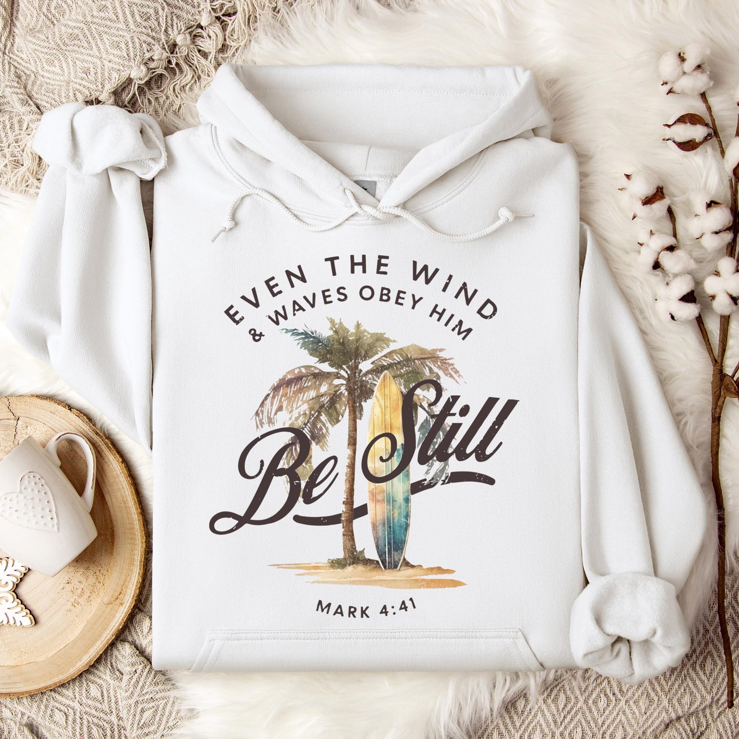 Even The Wind & Waves Obey Him Mark 4.41 Hoodie
