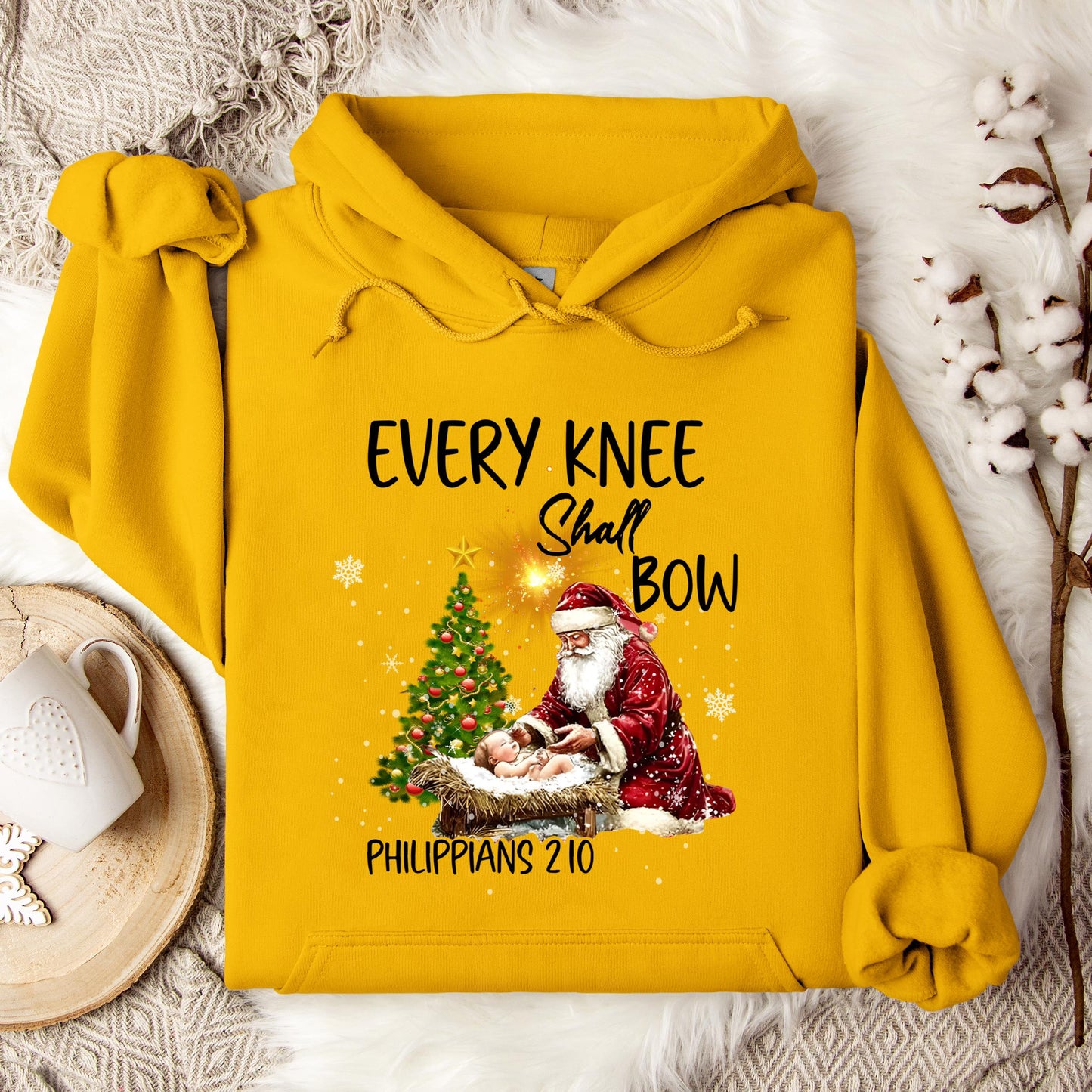 Every Knee Shall Bow Phillippians 2.10 Hoodie