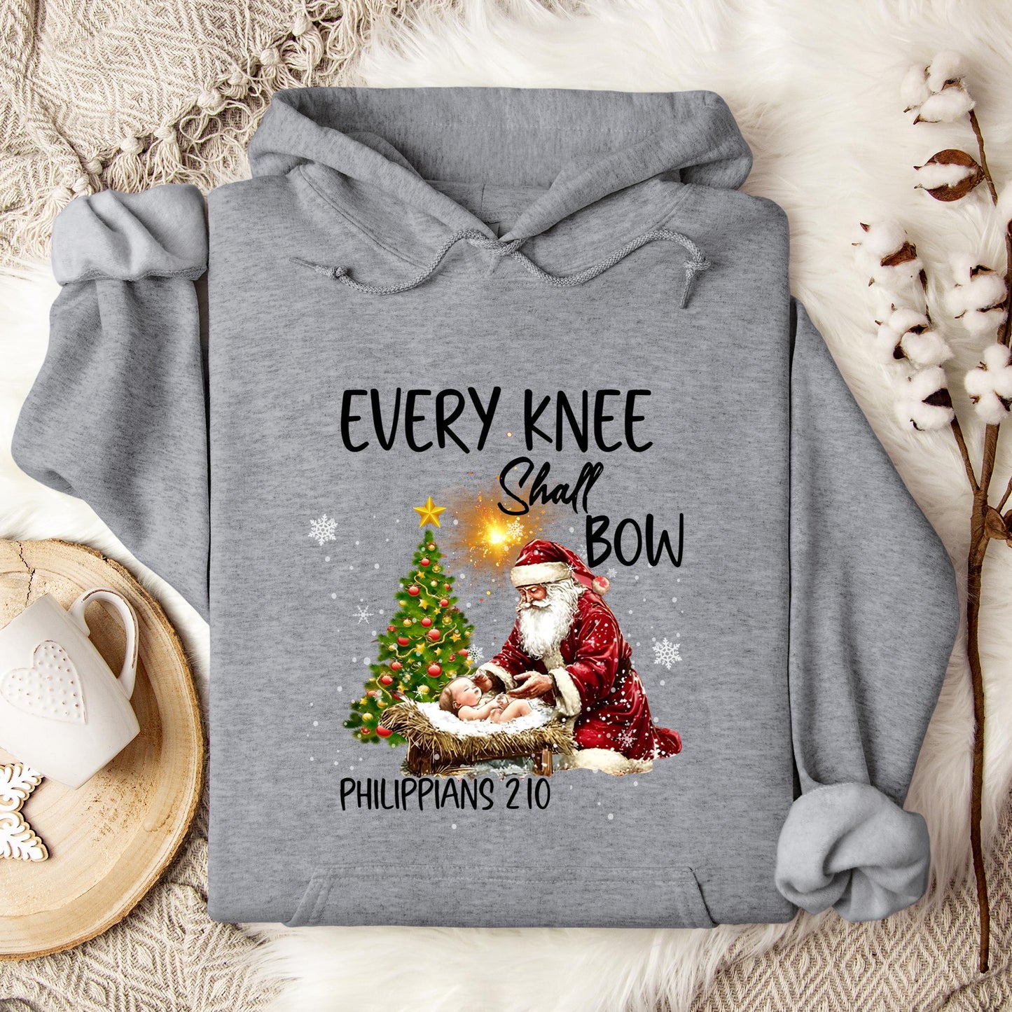 Every Knee Shall Bow Phillippians 2.10 Hoodie