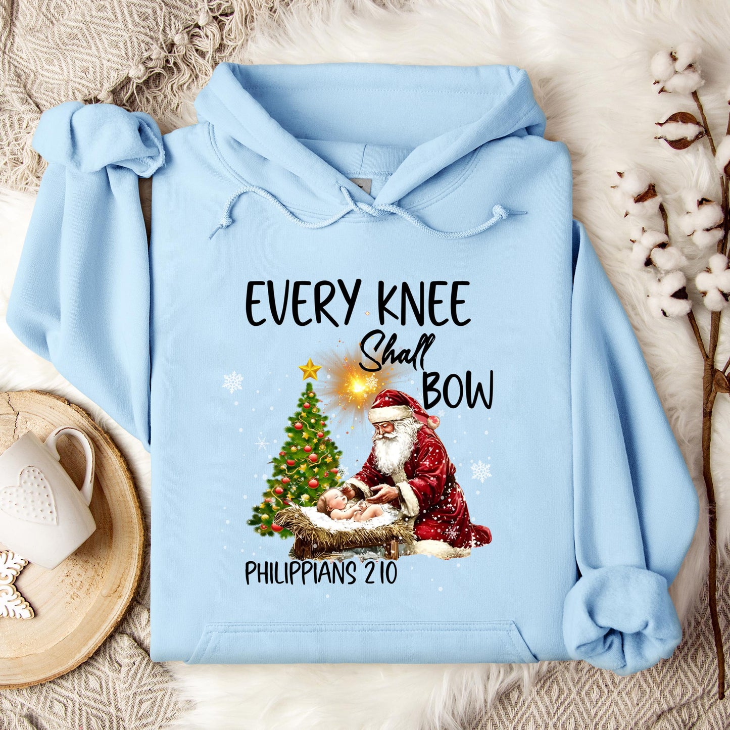 Every Knee Shall Bow Phillippians 2.10 Hoodie