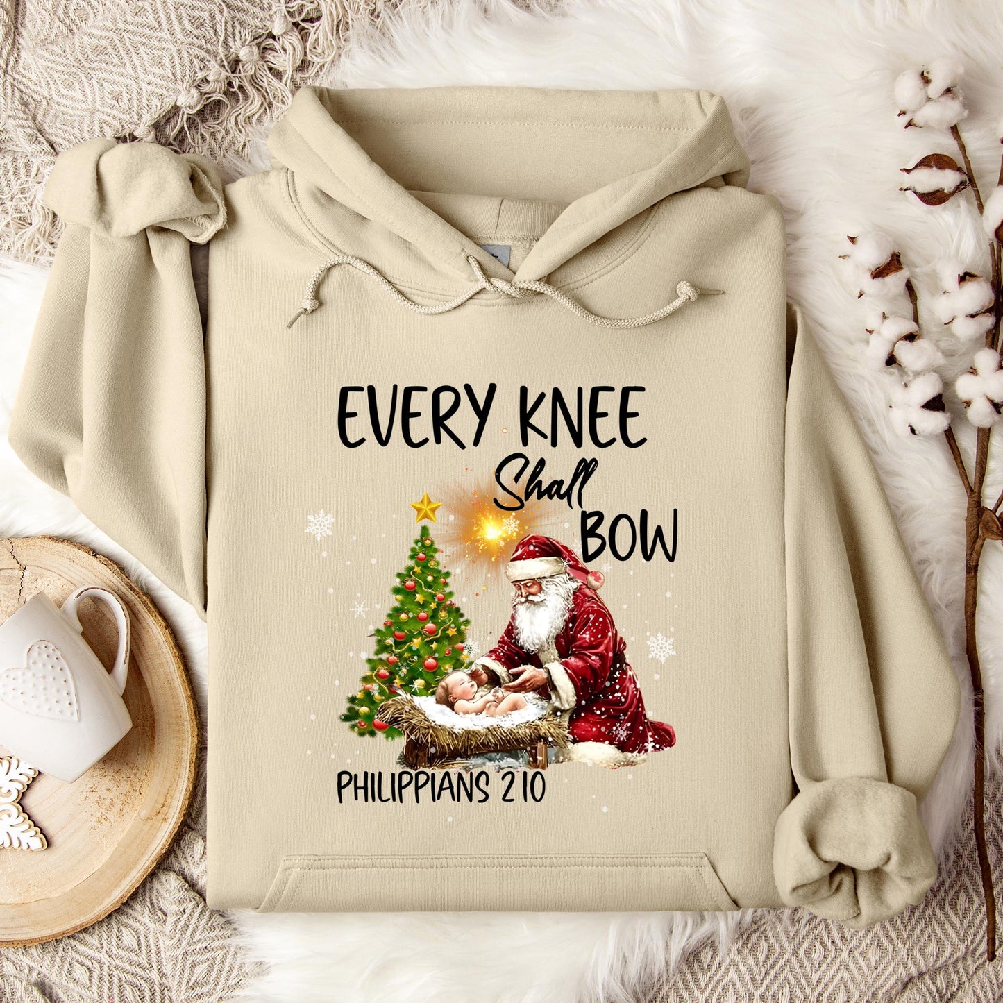 Every Knee Shall Bow Phillippians 2.10 Hoodie