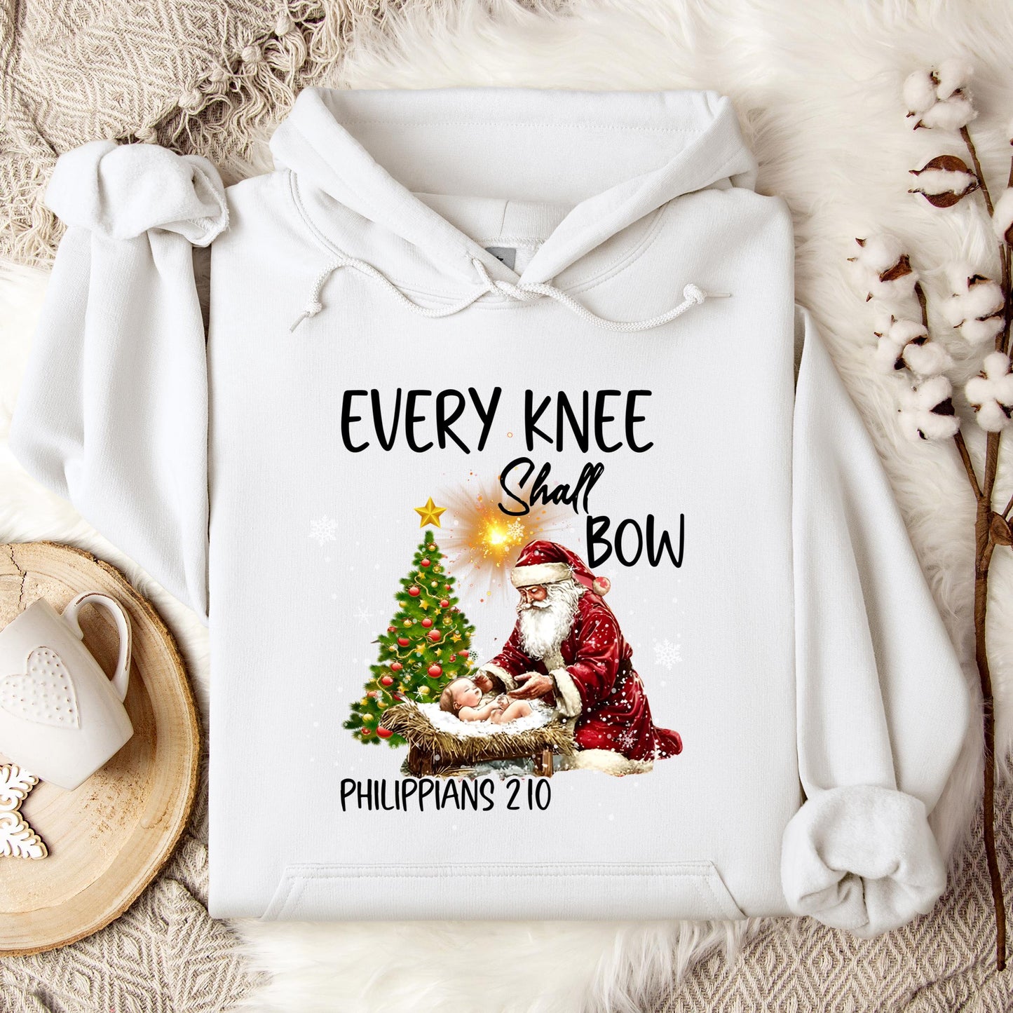 Every Knee Shall Bow Phillippians 2.10 Hoodie