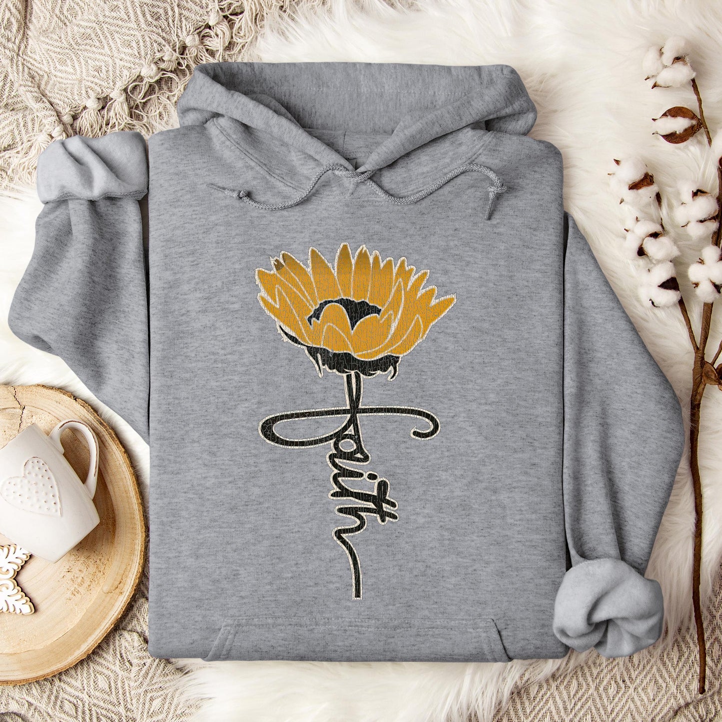 Faith Flower Hoodie