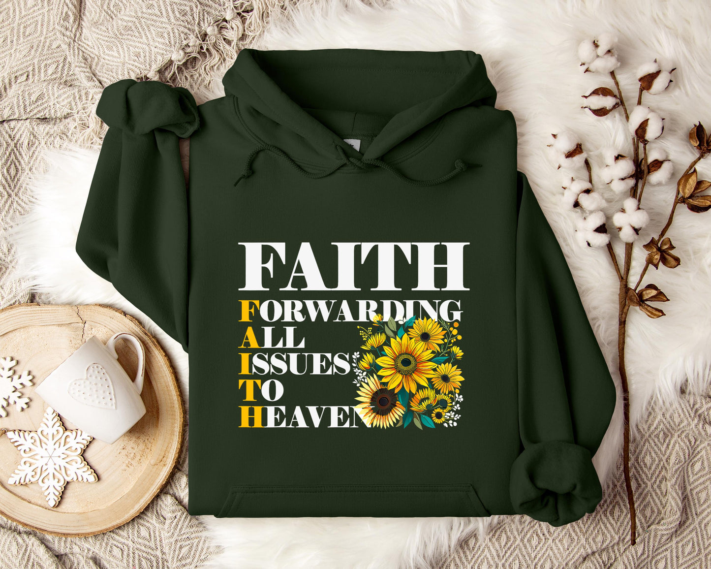 Faith Forwarding All Issues To Heaven Hoodie