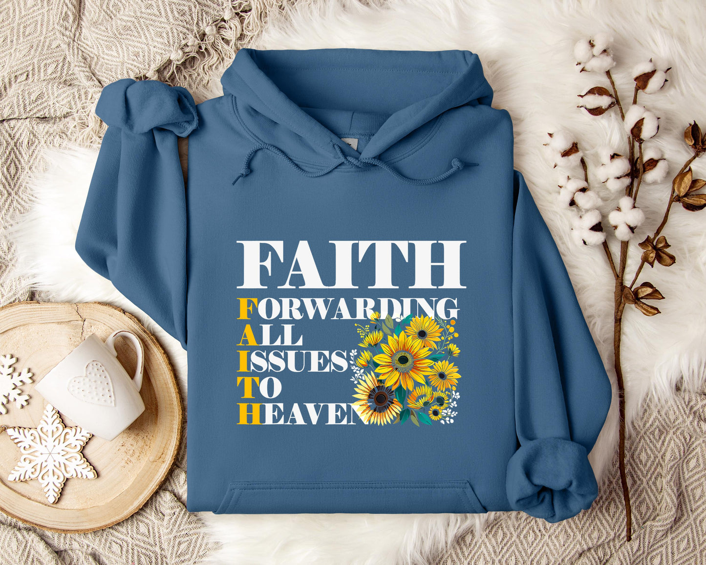 Faith Forwarding All Issues To Heaven Hoodie