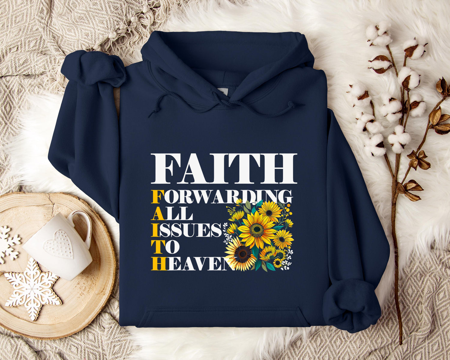 Faith Forwarding All Issues To Heaven Hoodie