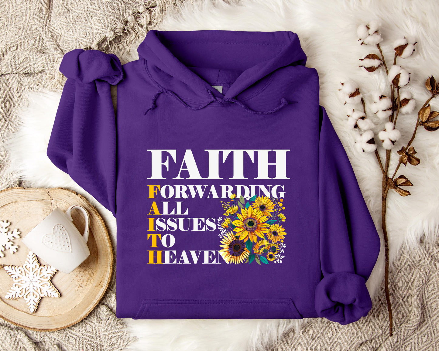 Faith Forwarding All Issues To Heaven Hoodie