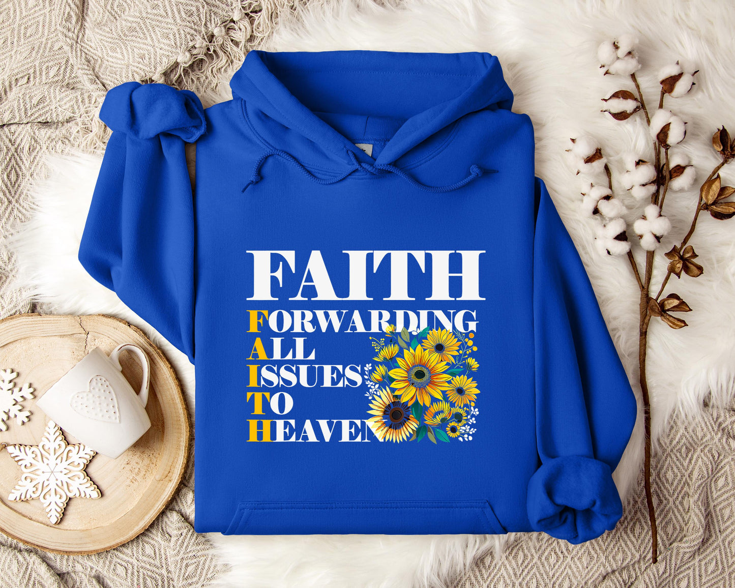 Faith Forwarding All Issues To Heaven Hoodie
