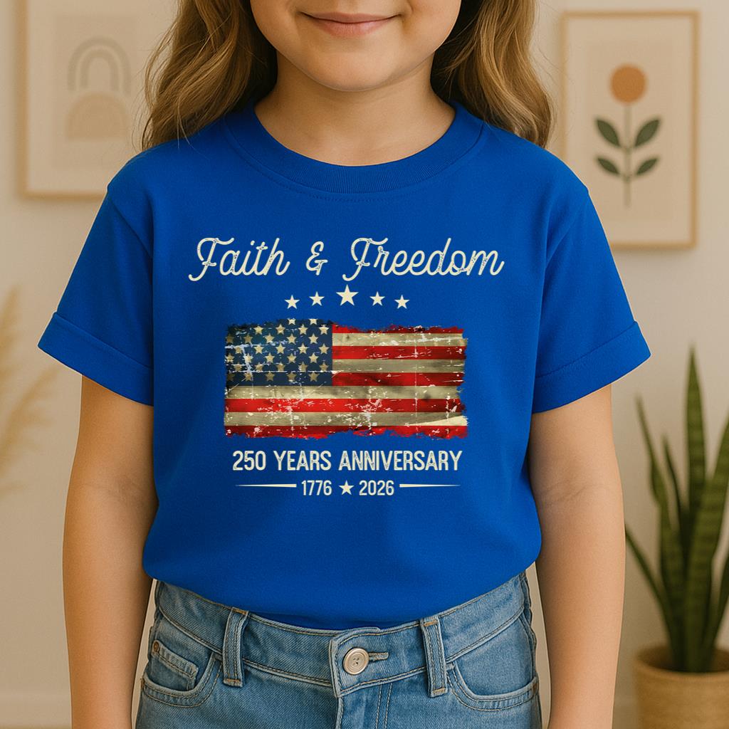 Faith Freedom 250 Years Anniversary 1776 2026 01