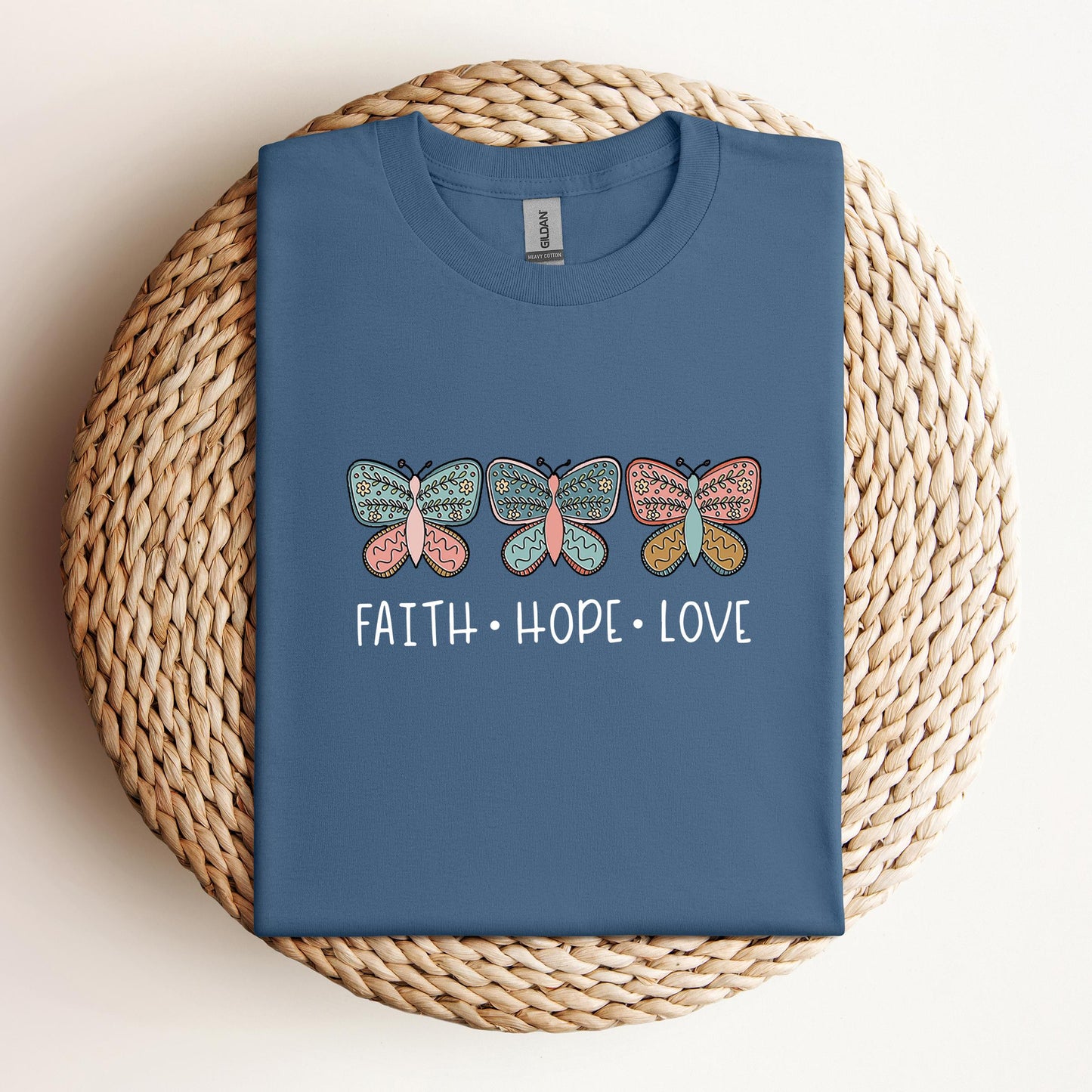 Faith Hope Love Butterflies 01