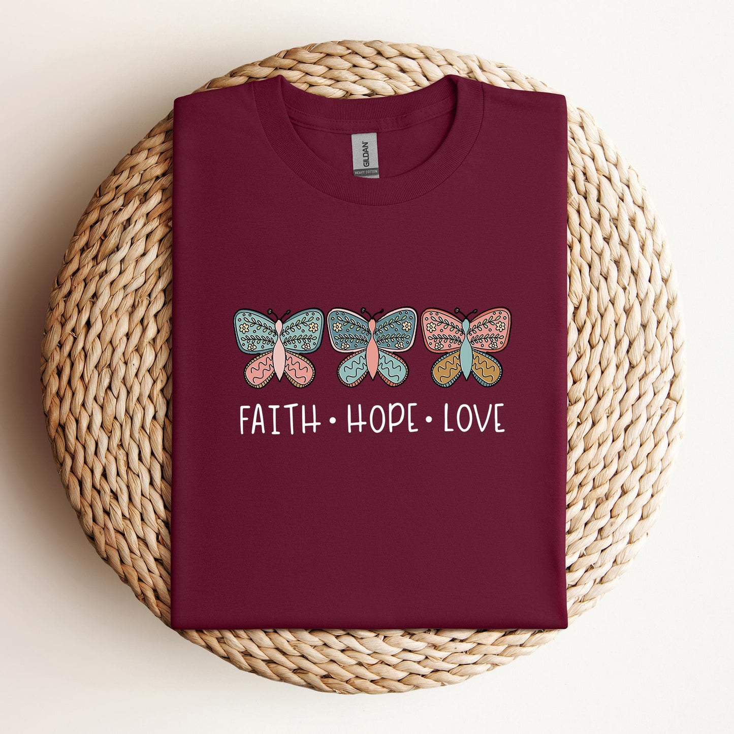 Faith Hope Love Butterflies 01