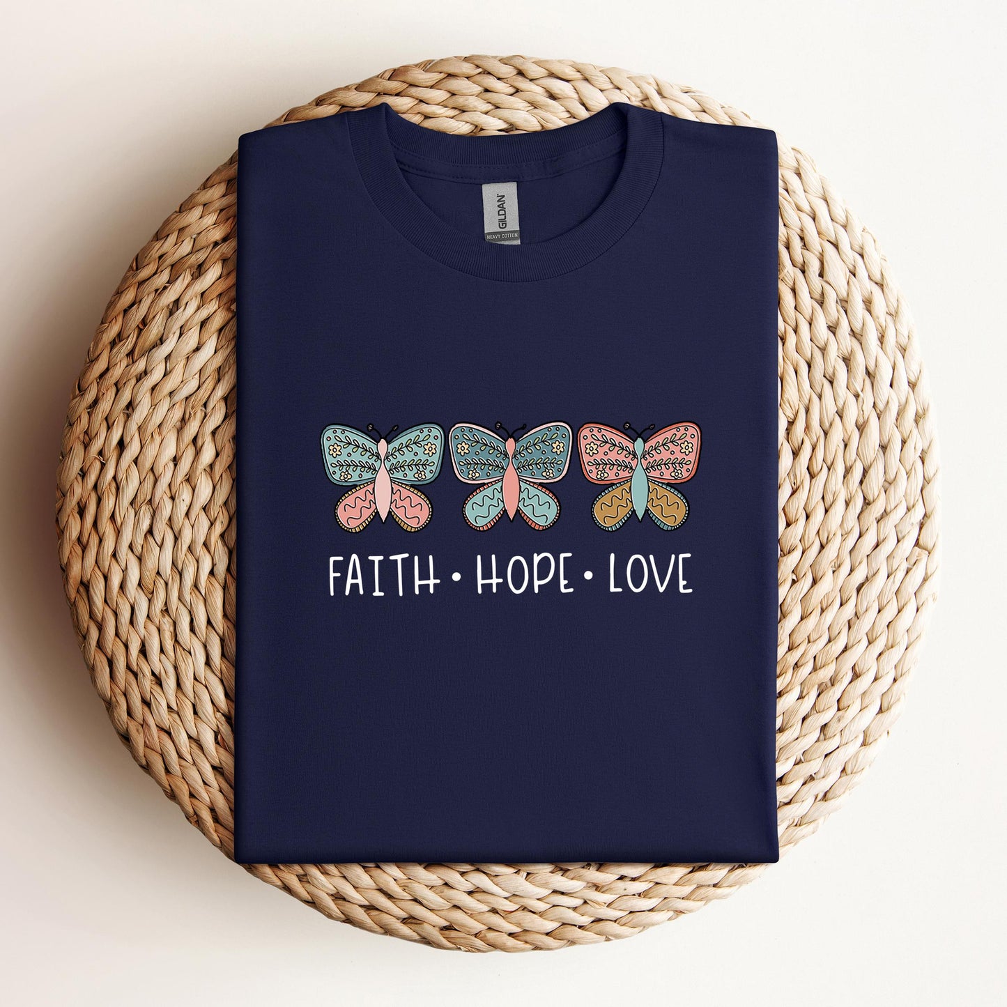 Faith Hope Love Butterflies 01