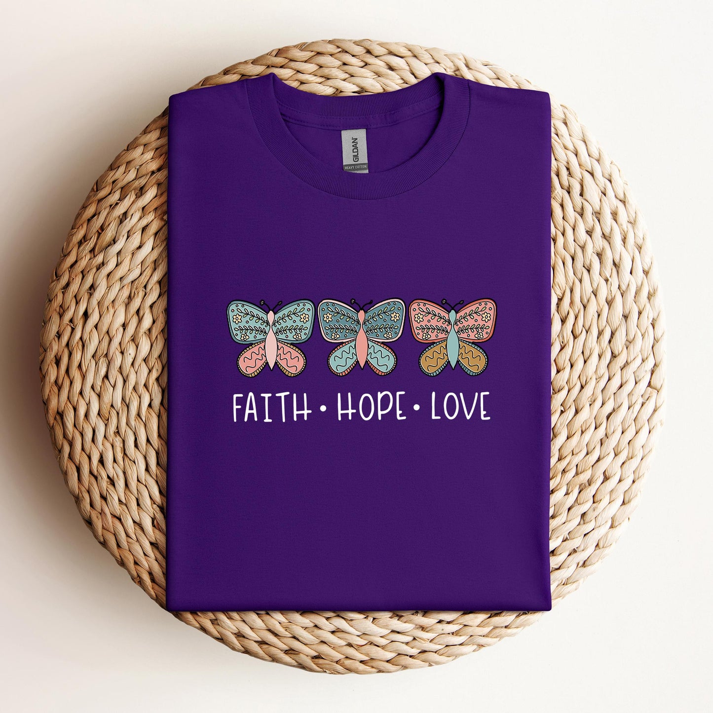 Faith Hope Love Butterflies 01