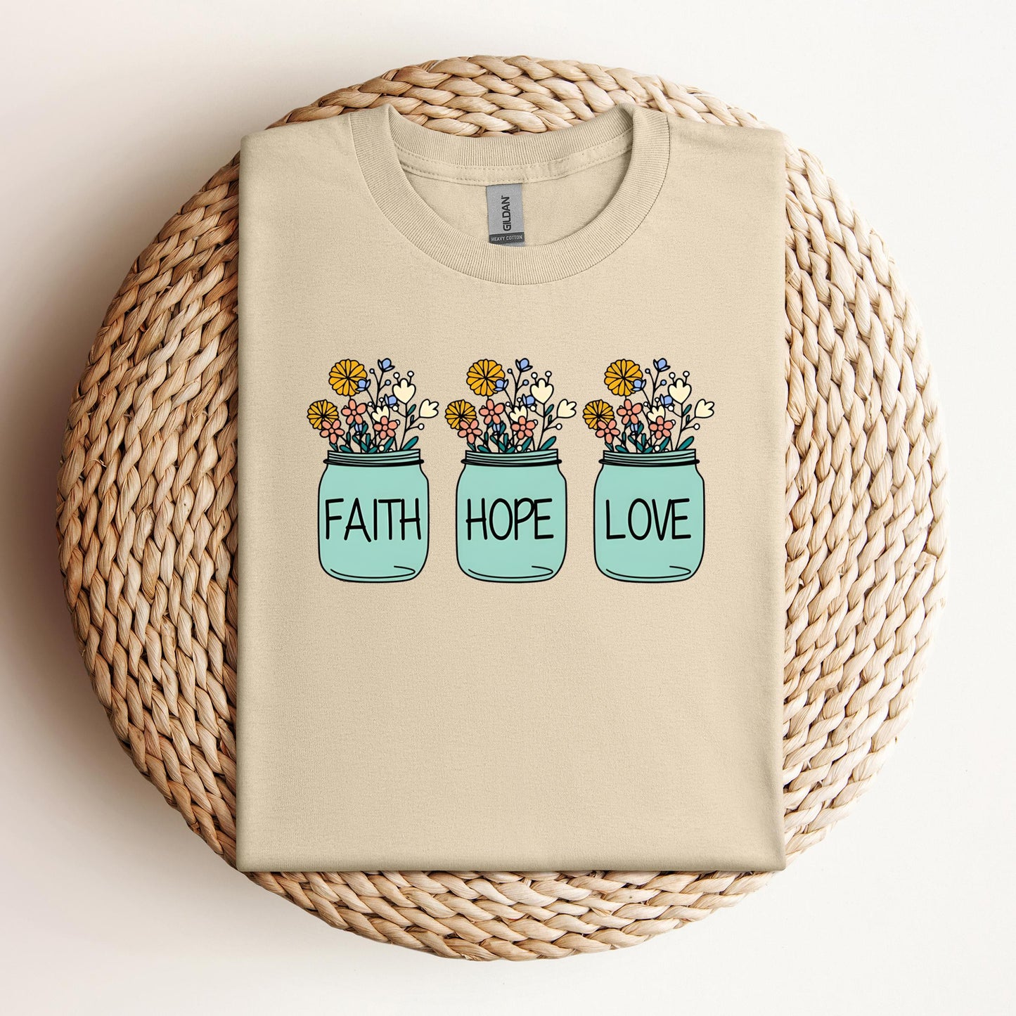 Faith Hope Love Flower 01