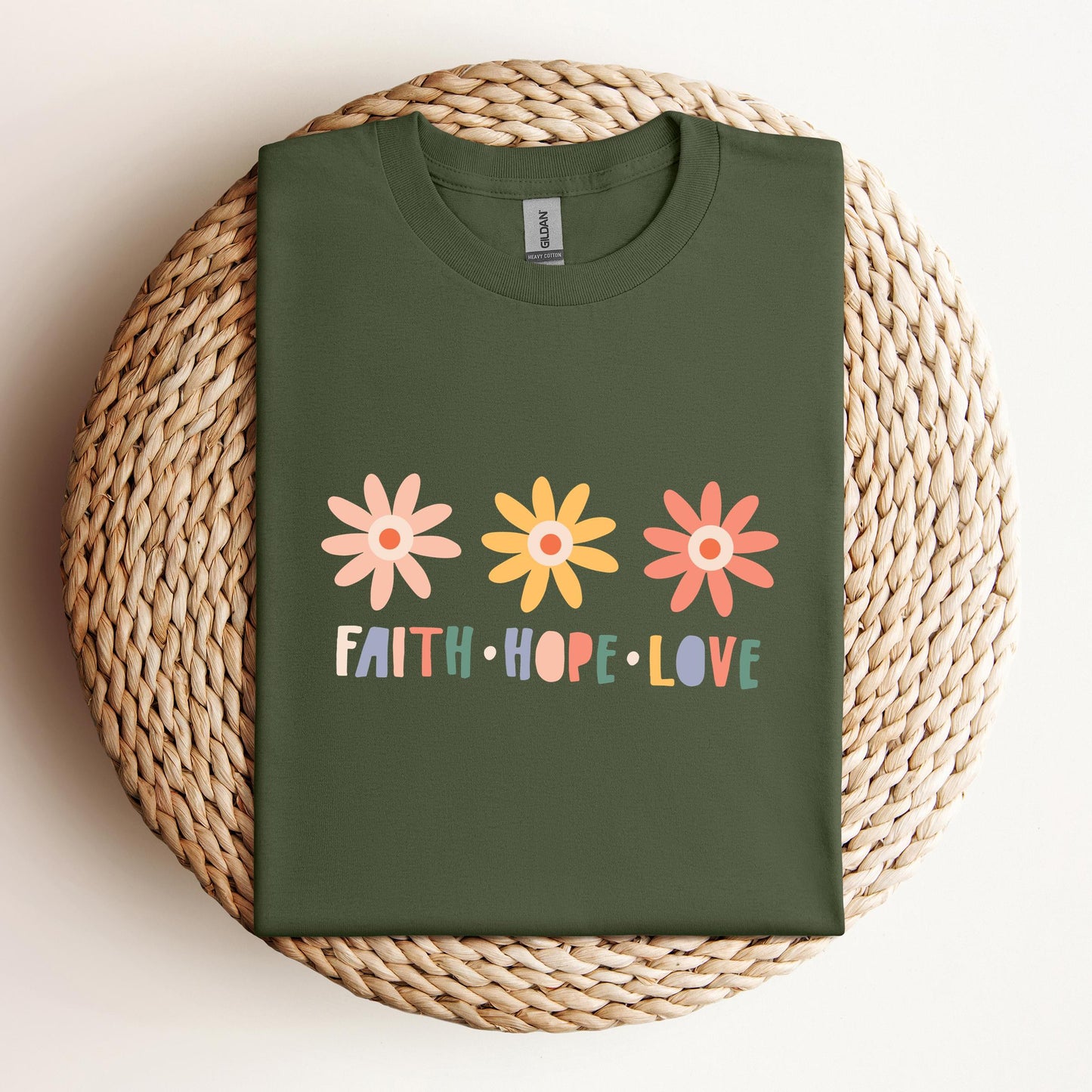 Faith Hope Love Flower