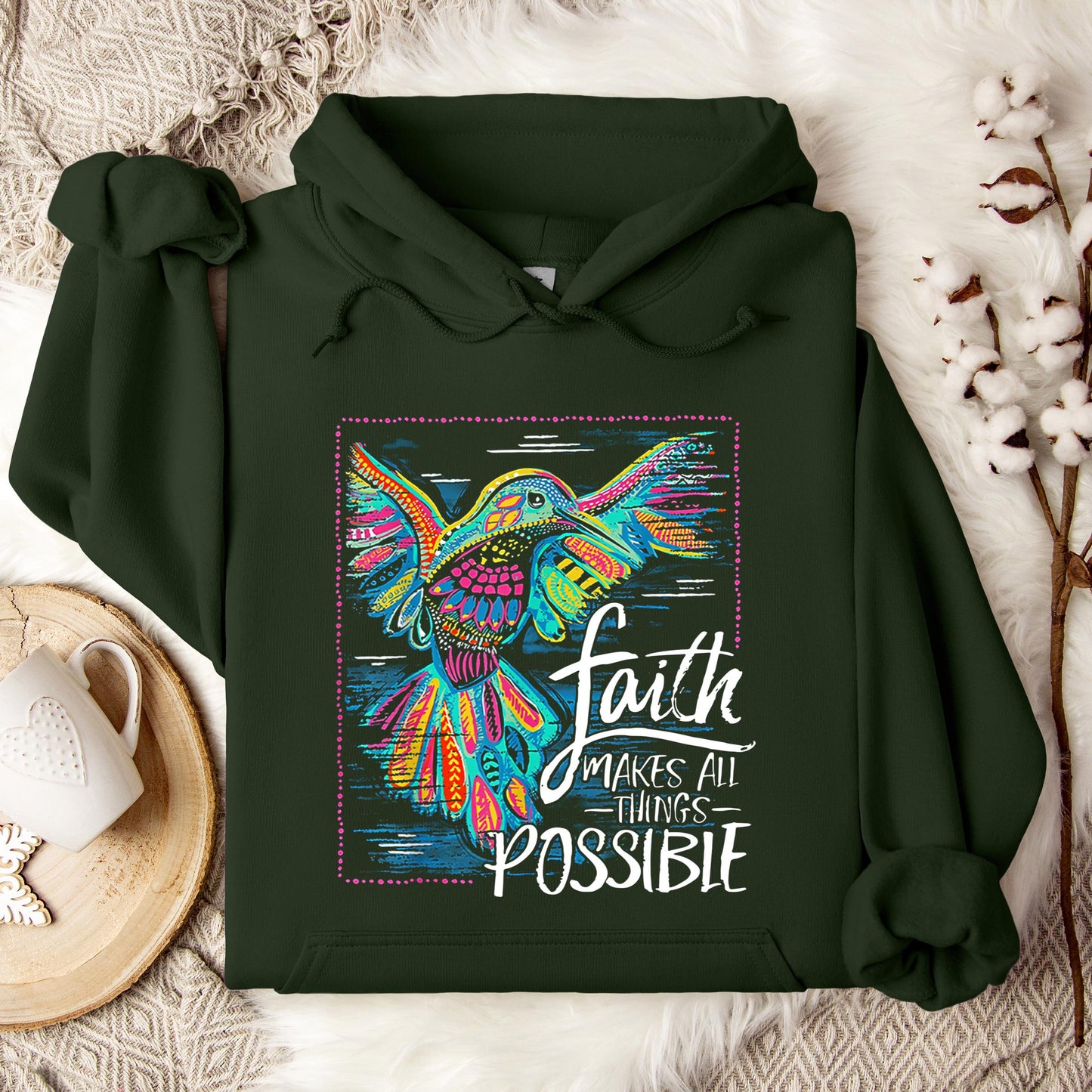 Faith Makes All Things Possible Hoodie