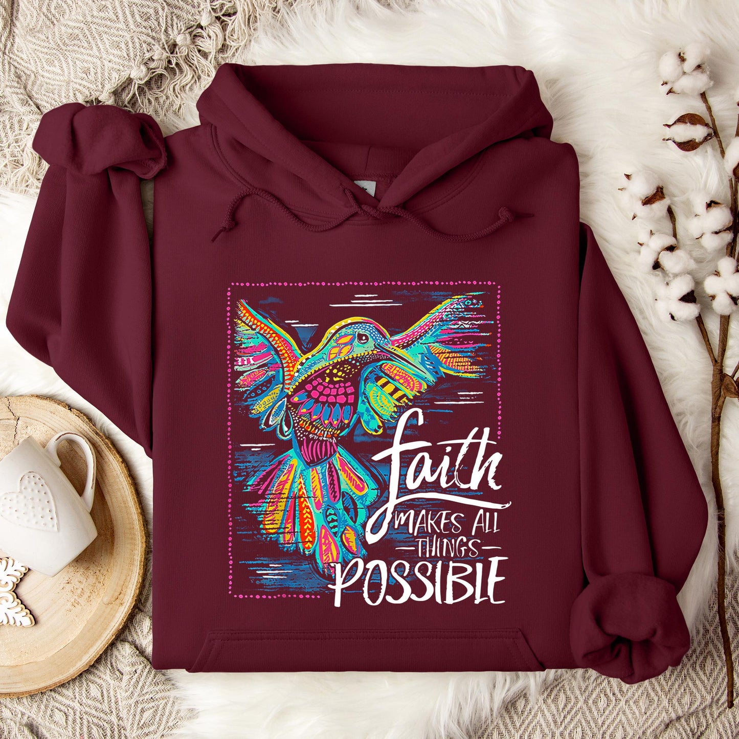 Faith Makes All Things Possible Hoodie
